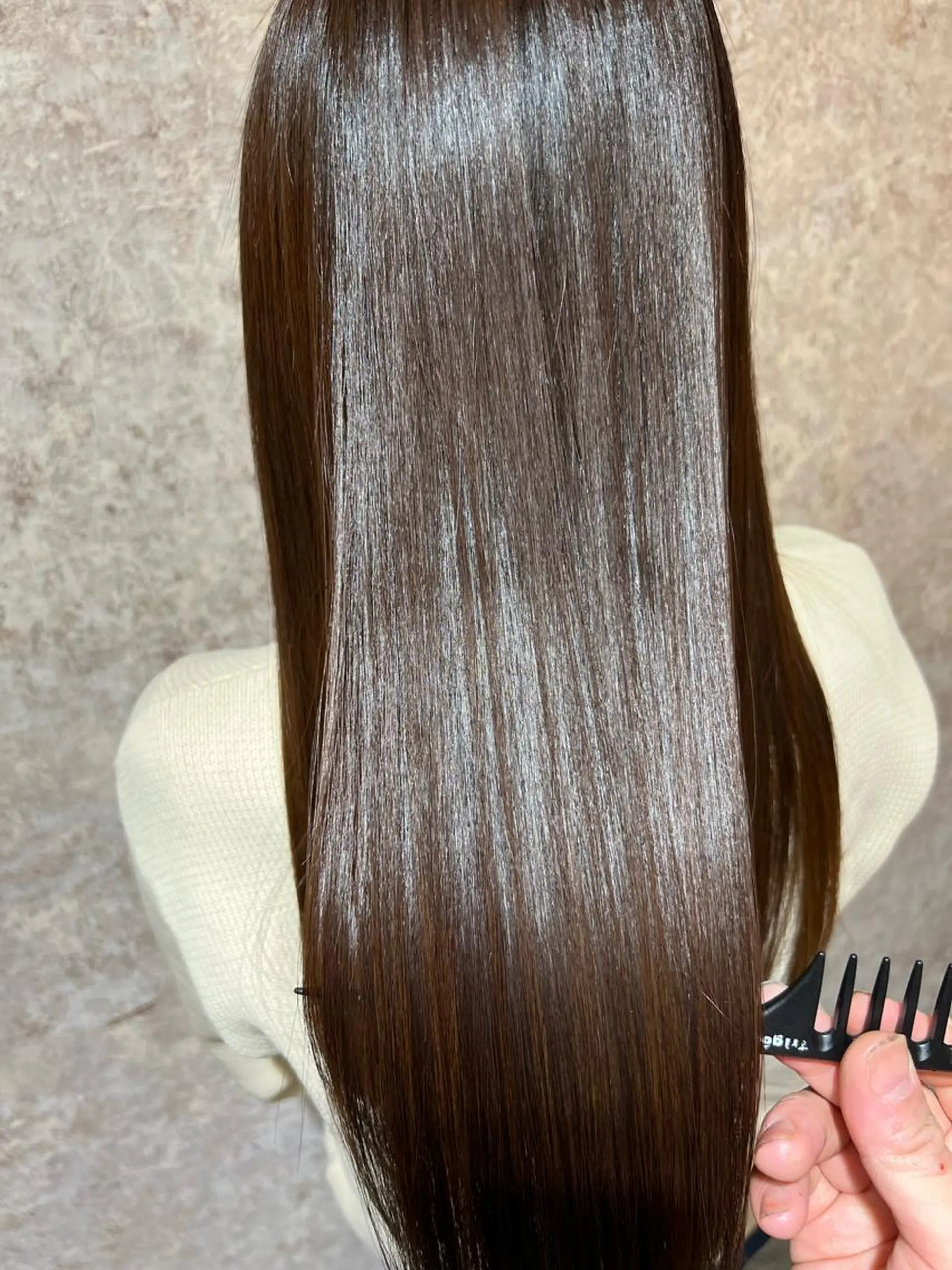 ロング 髪質改善/デザイン/ 天王寺/奥野和広のヘアスタイル