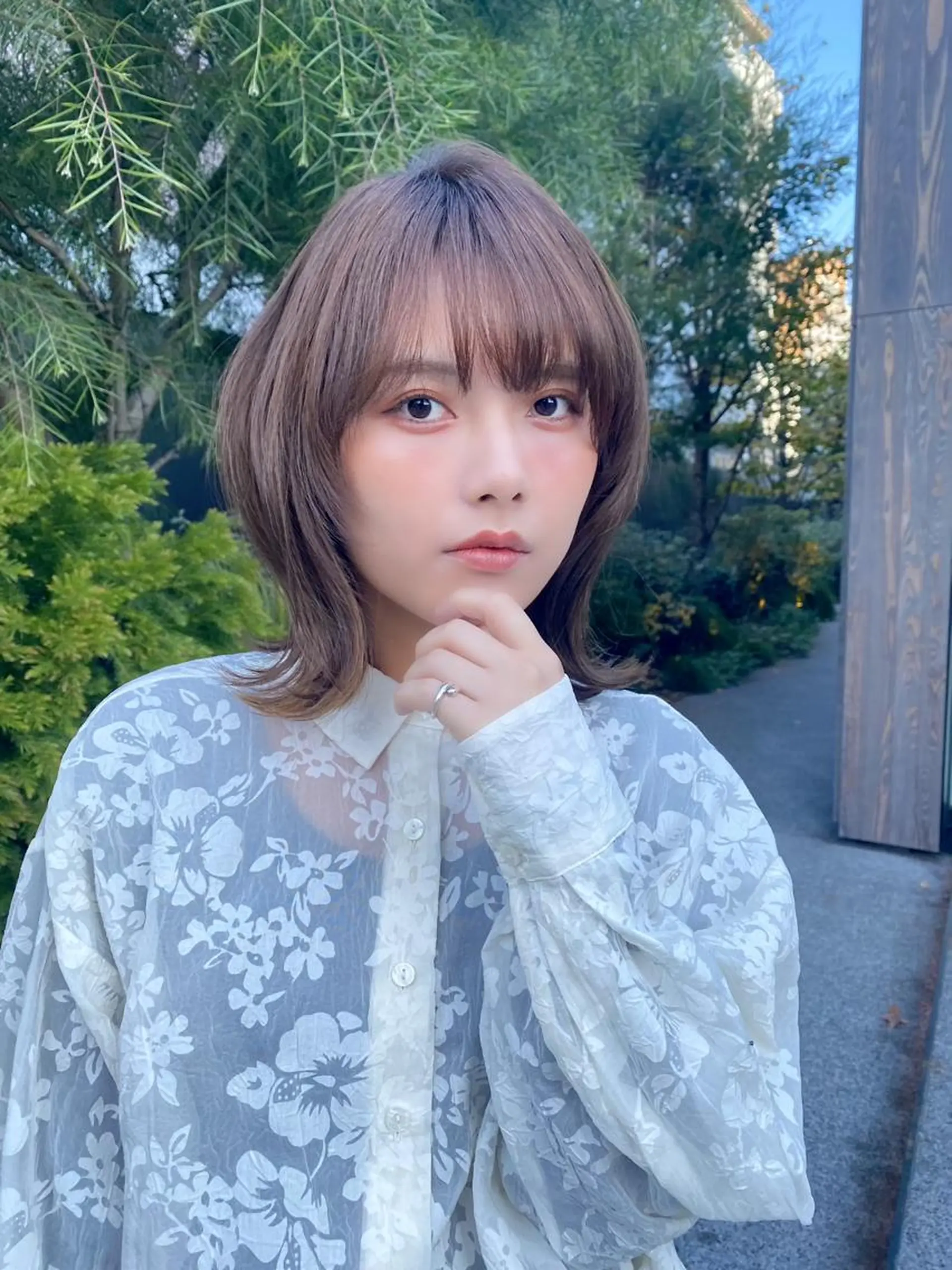 ミディアム くびれヘア ✨似合わせカラー 阿部賢✨のヘアスタイル