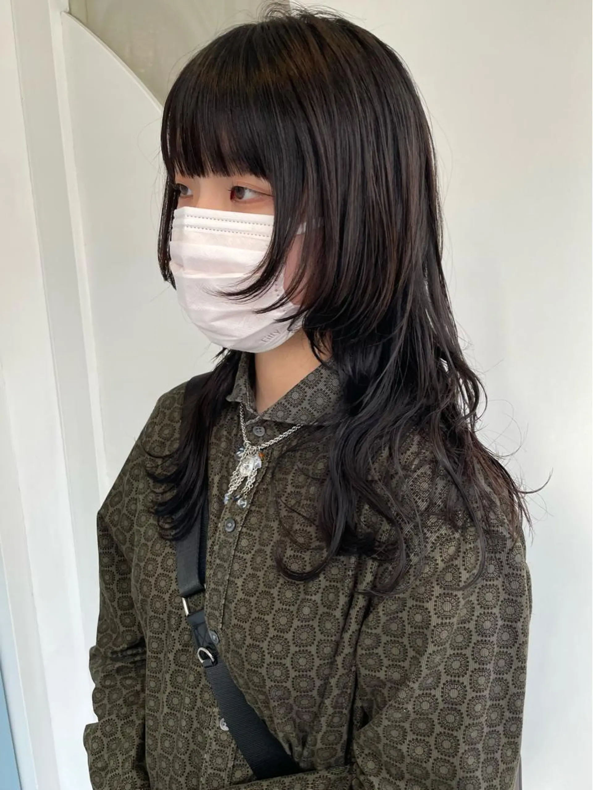 セミロング 顔まわりレイヤー レイヤーカット ウルフカット 🐺高椋 海/ウルフ/レイヤーのヘアスタイル