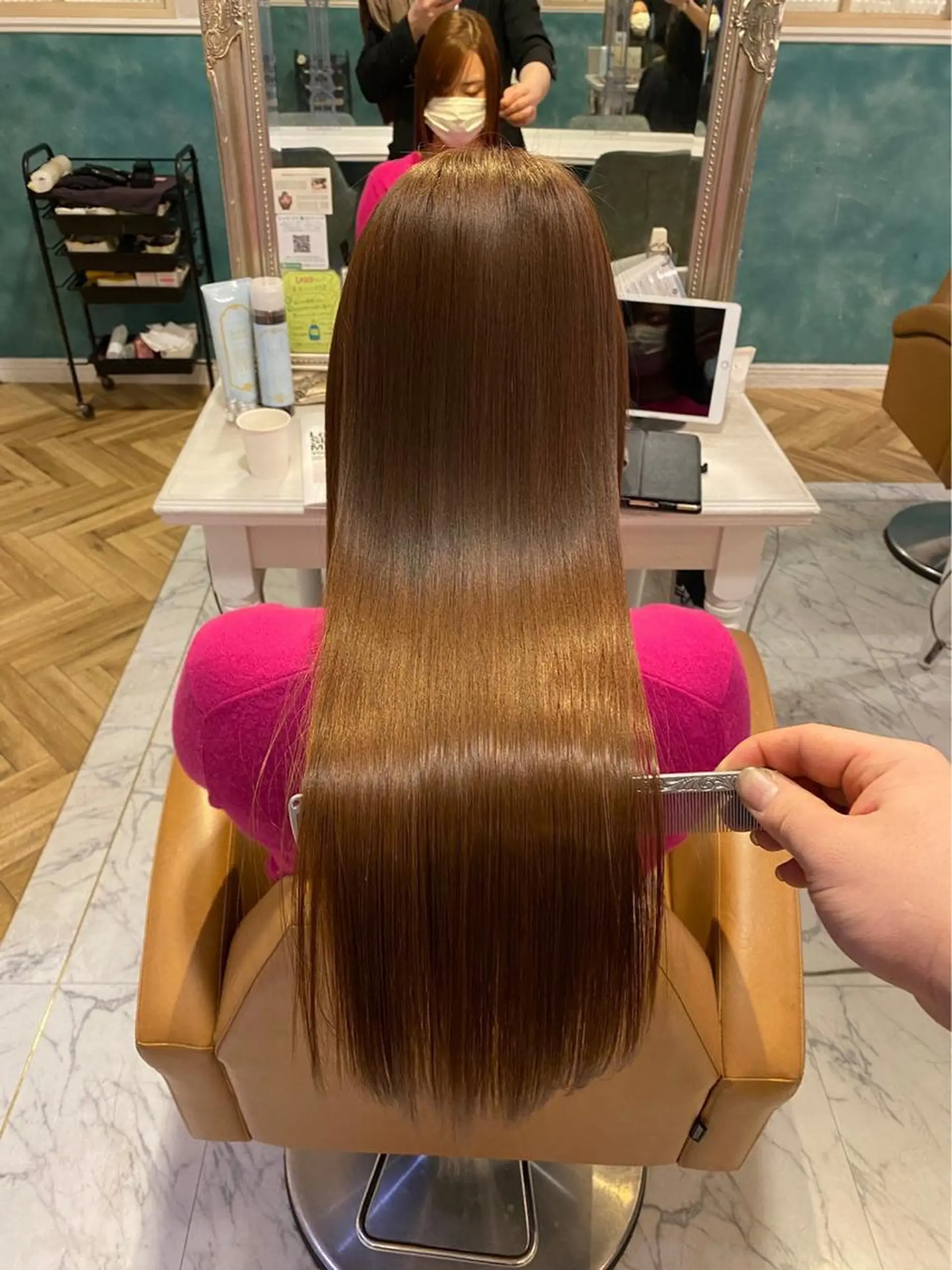 ロング パーマ 髪質改善 縮毛矯正 Londnaitre MAHOのヘアスタイル