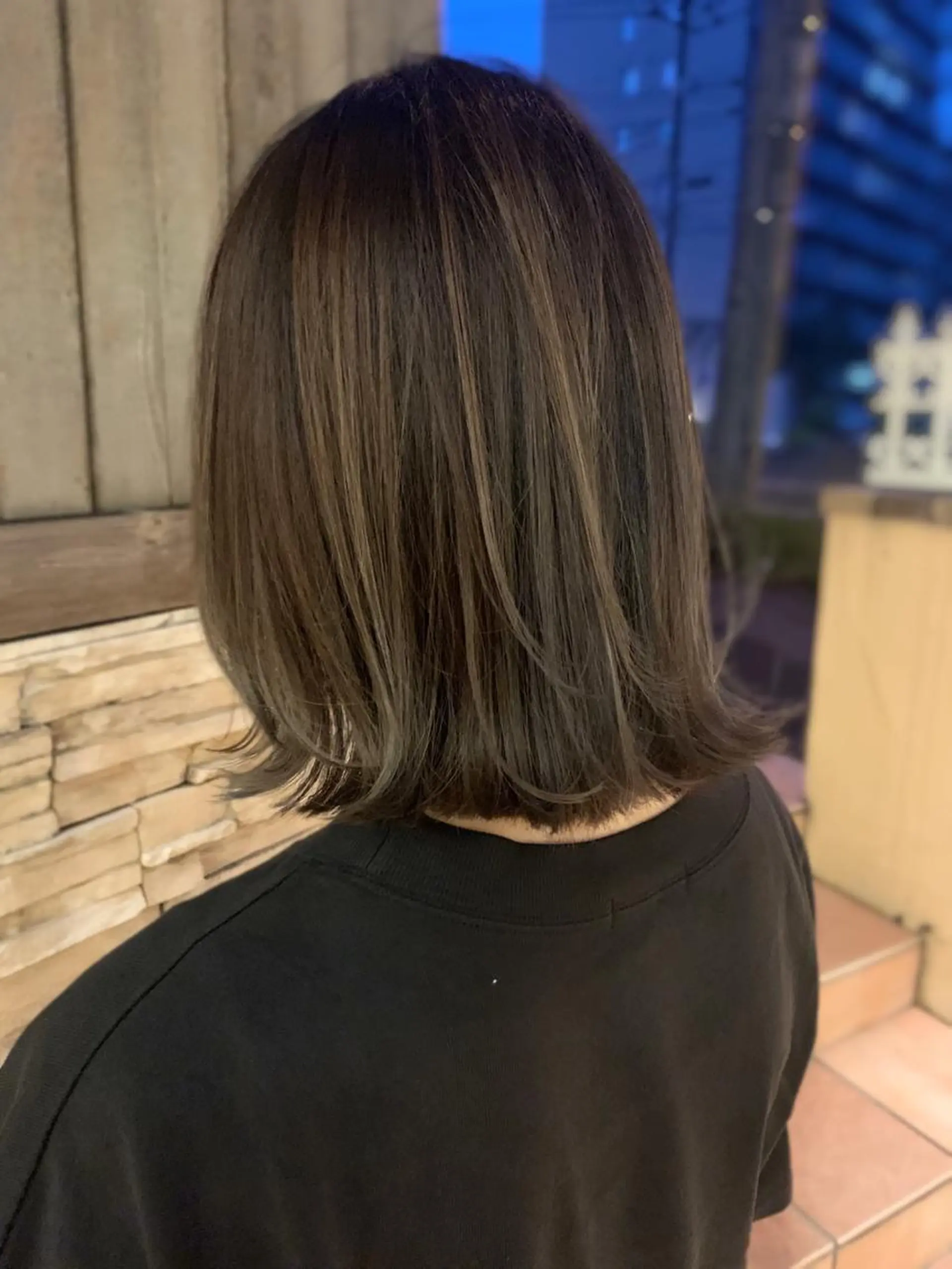 ミディアム ハイライト Pēji所属・松村 総のヘアスタイル