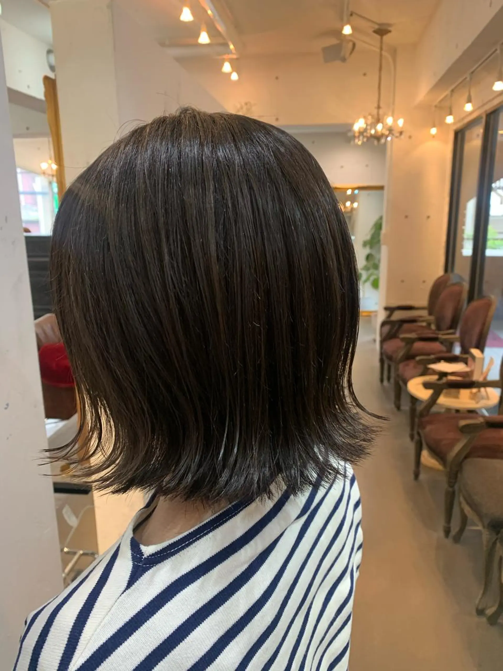 ショート 切りっぱなしボブ ボブ カット 🍑艶髪✖️暖色系 ✨momoka🍑のヘアスタイル