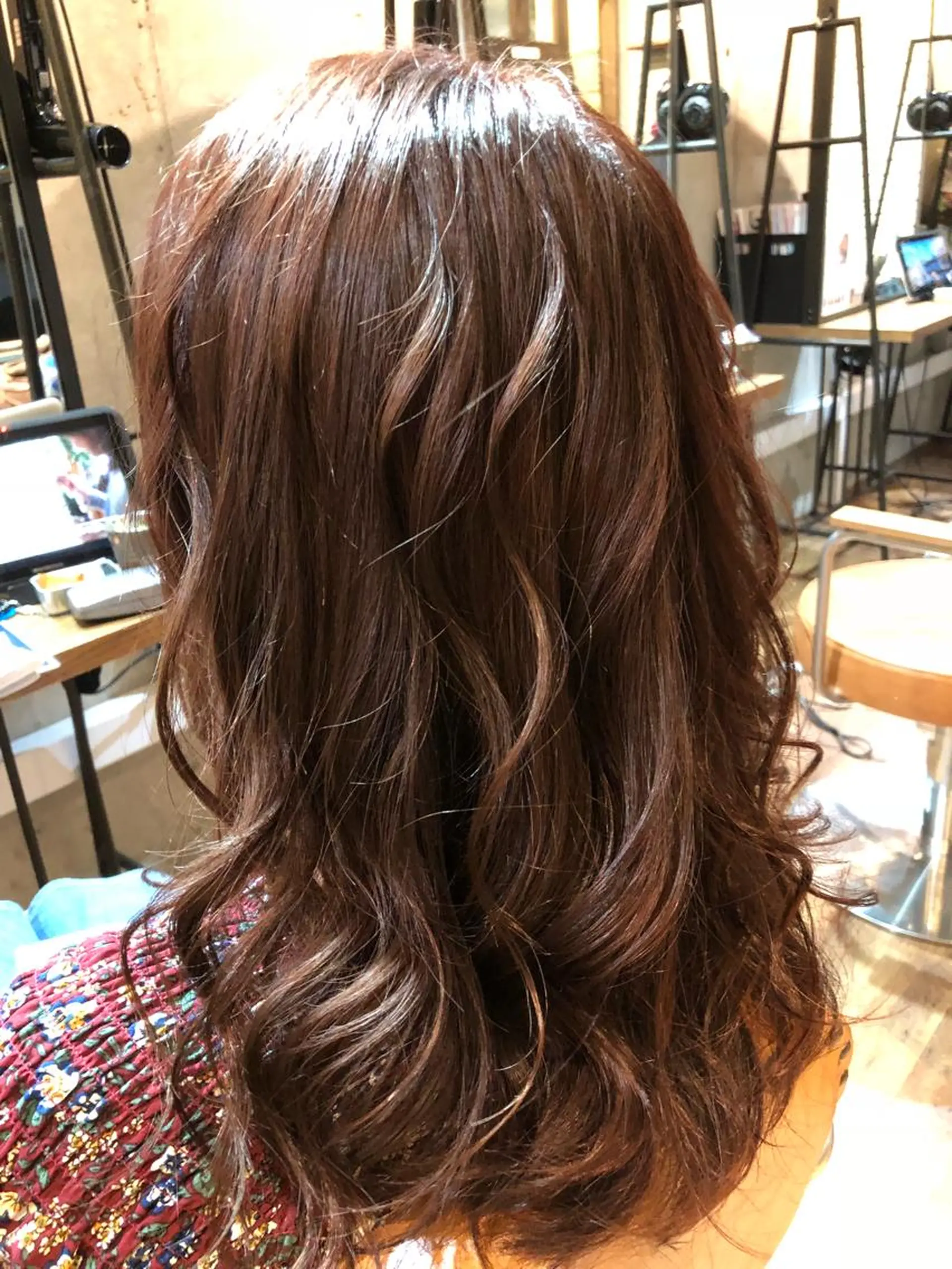ロング カラー ベージュカラー ピンクカラー ピンクベージュ 山村 直哉のヘアスタイル