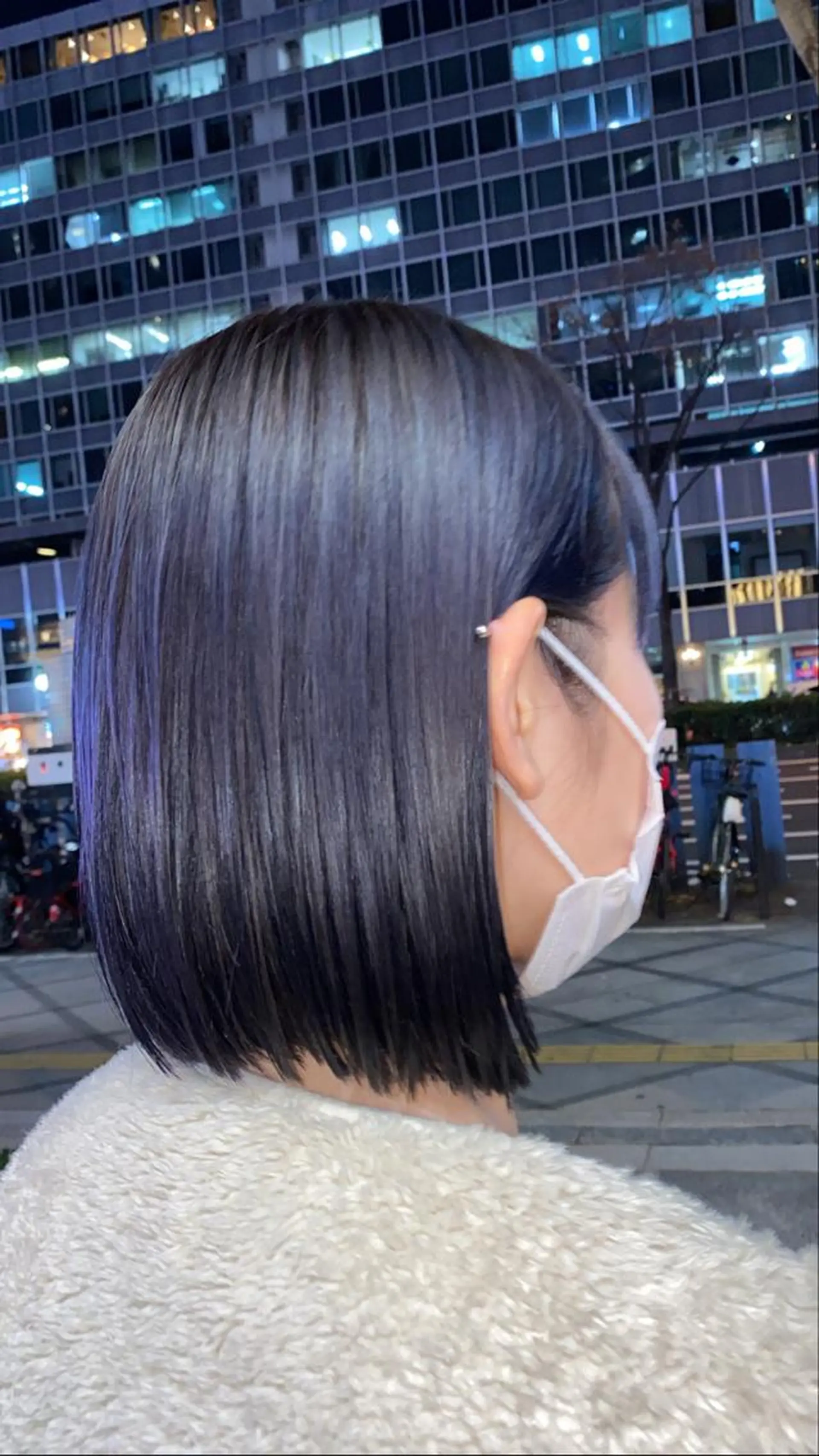 ショート カラー デザインカラー/ボブ ブリーチカラー/ユリのヘアスタイル