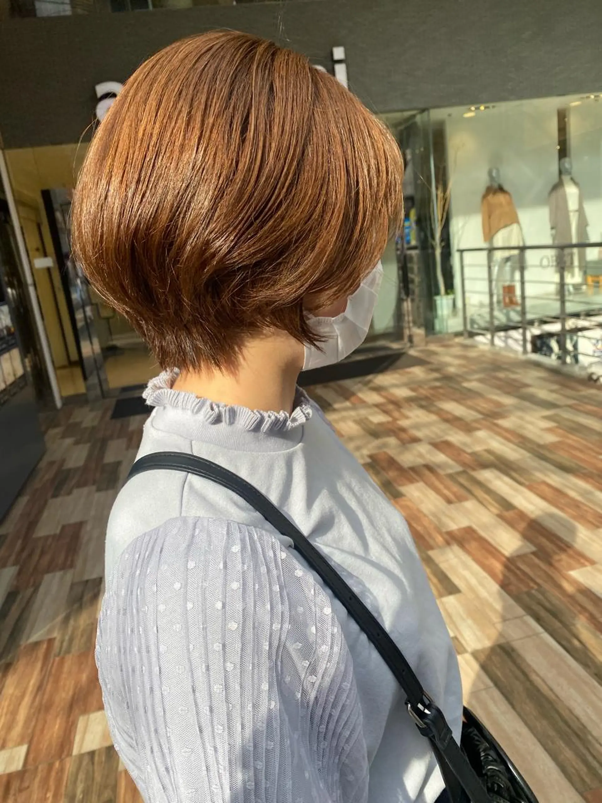 ショート カラー スパイキーショート パーマ　具志堅　太志のヘアスタイル