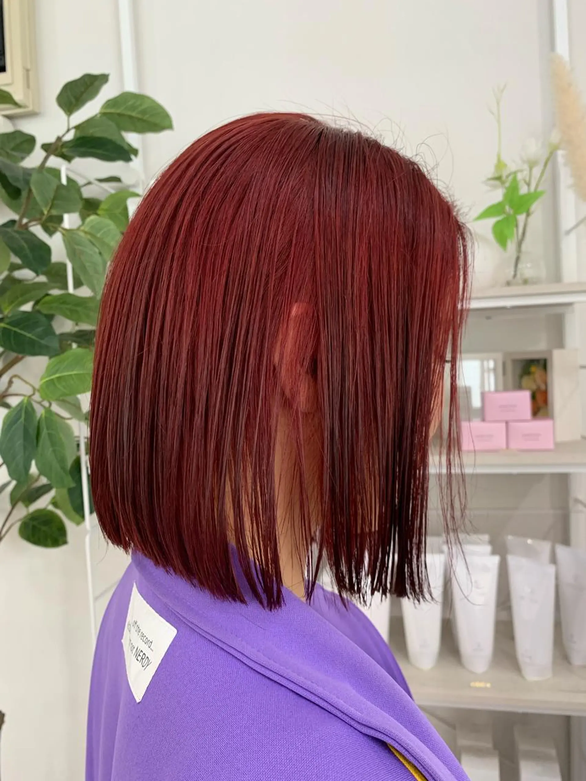 ショート カラー ヘアカラー トリートメント ツヤカラー🤍 ARISAのヘアスタイル