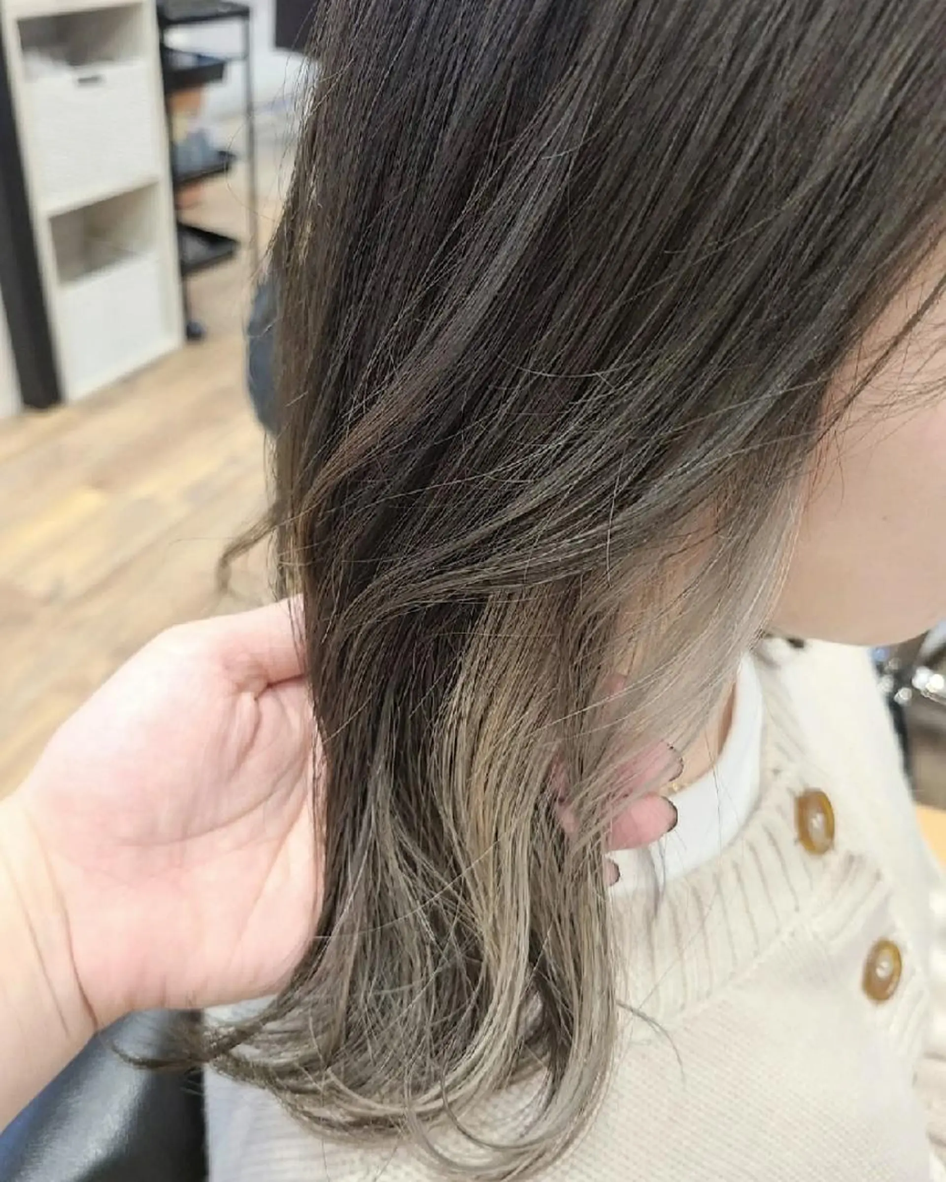 ミディアム ヘアカラー 関口 友菜のヘアスタイル