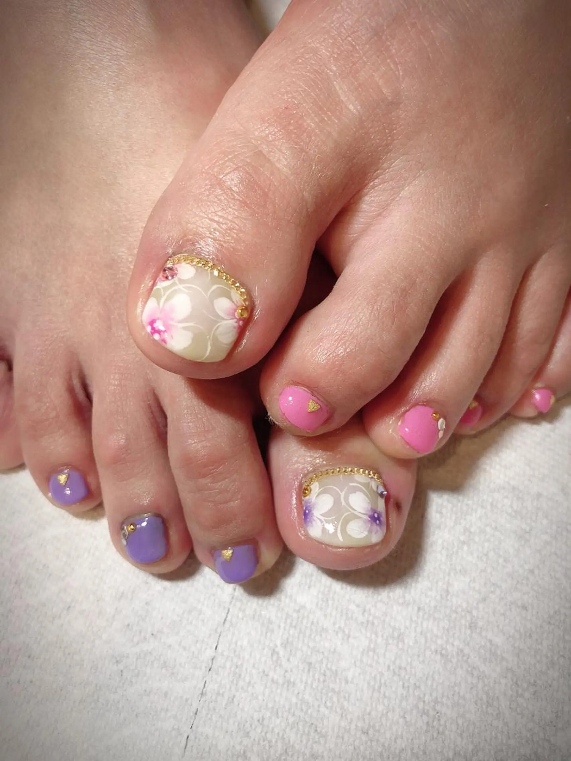 ネイル フラワーネイル フットネイル フットネイル * haruのネイルデザイン