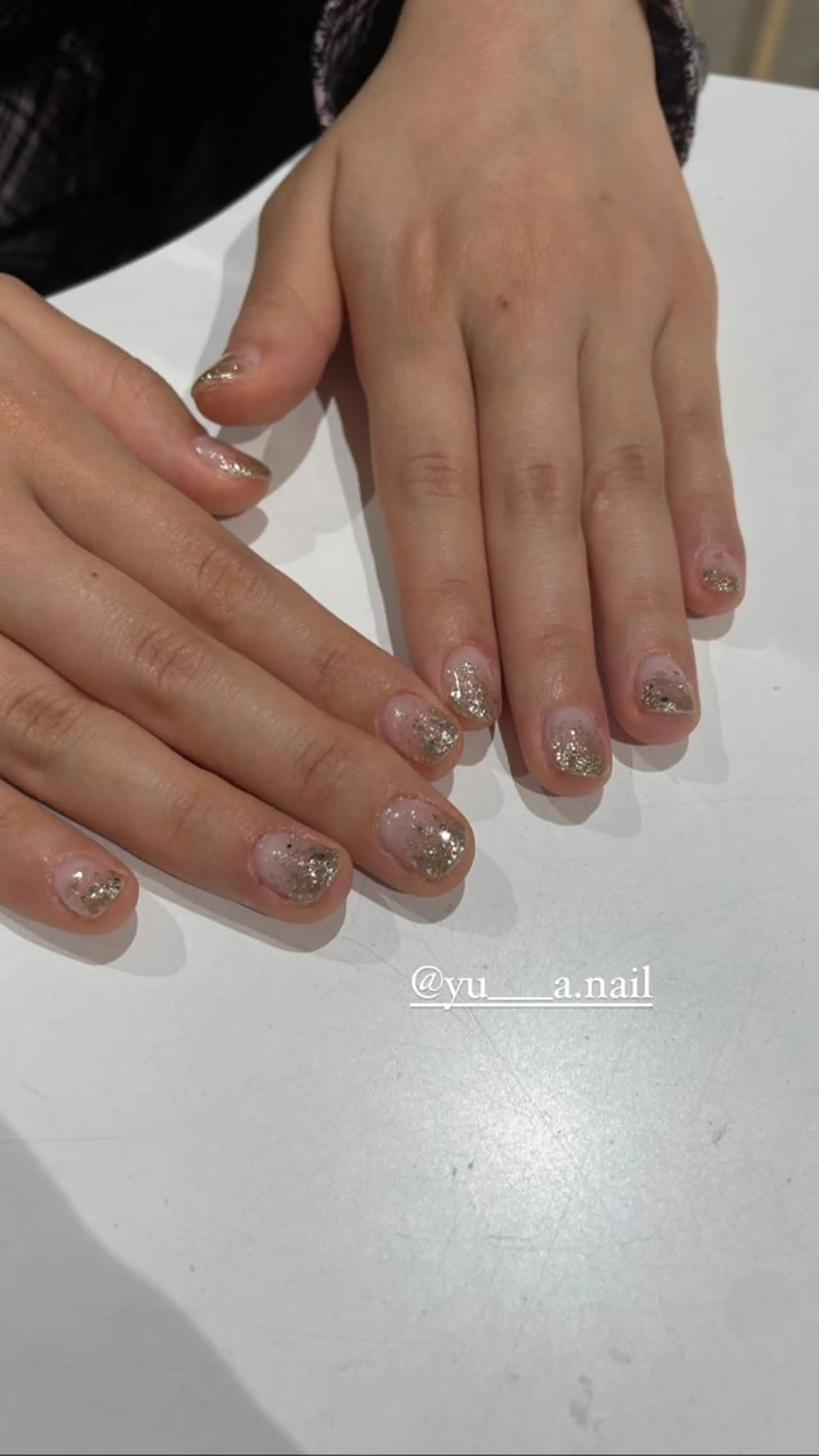 ネイル グラデーション ラメ(グリッター) ラメグラデーション kim yuaのネイルデザイン