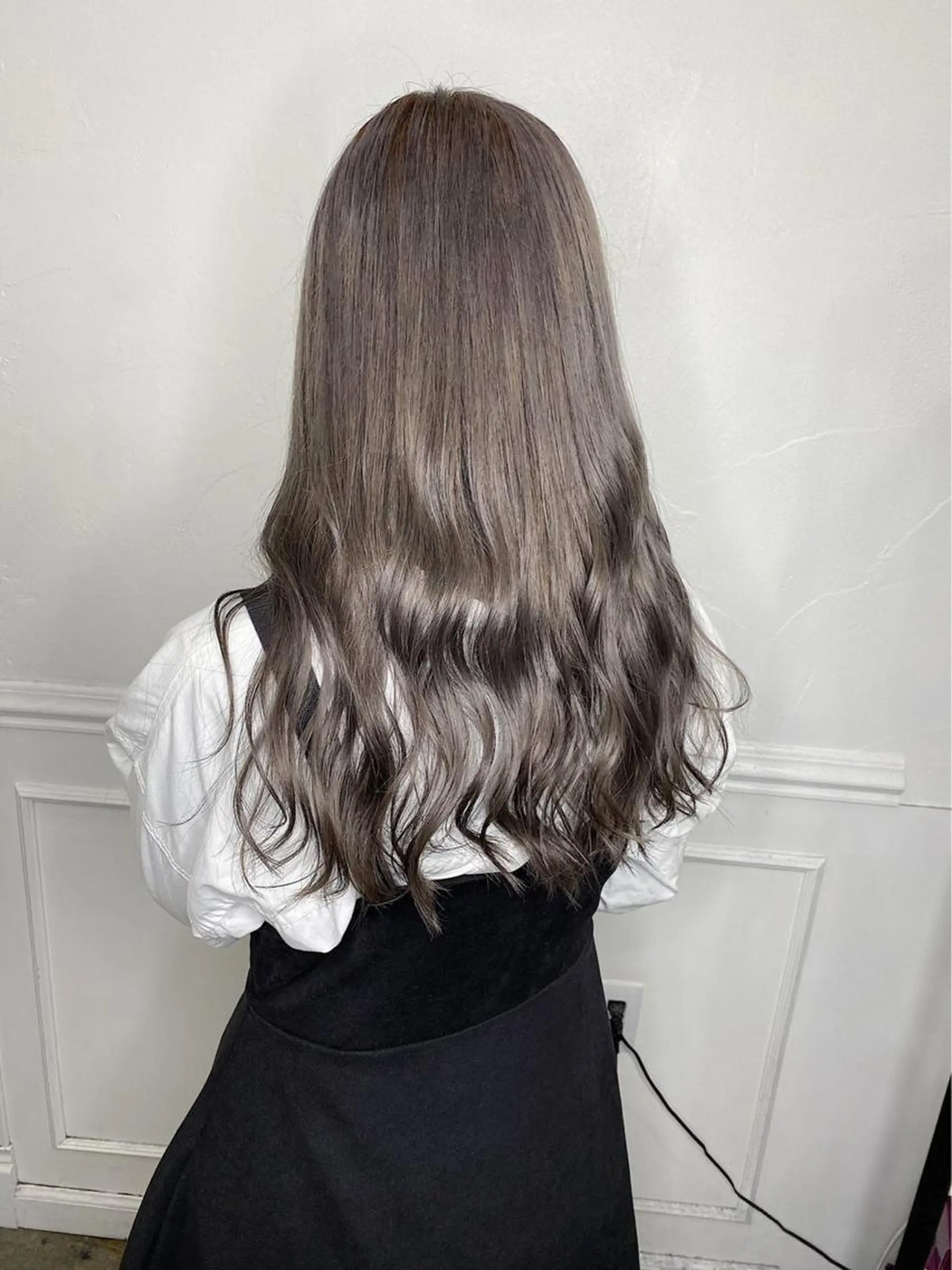 ロング アッシュ アッシュグレー パープルカラー 外国人風カラー 韓国風ヘア ヘアカラー トリートメント ヘアセット メンズ特化モテヘア 🌙Nanakaのヘアスタイル