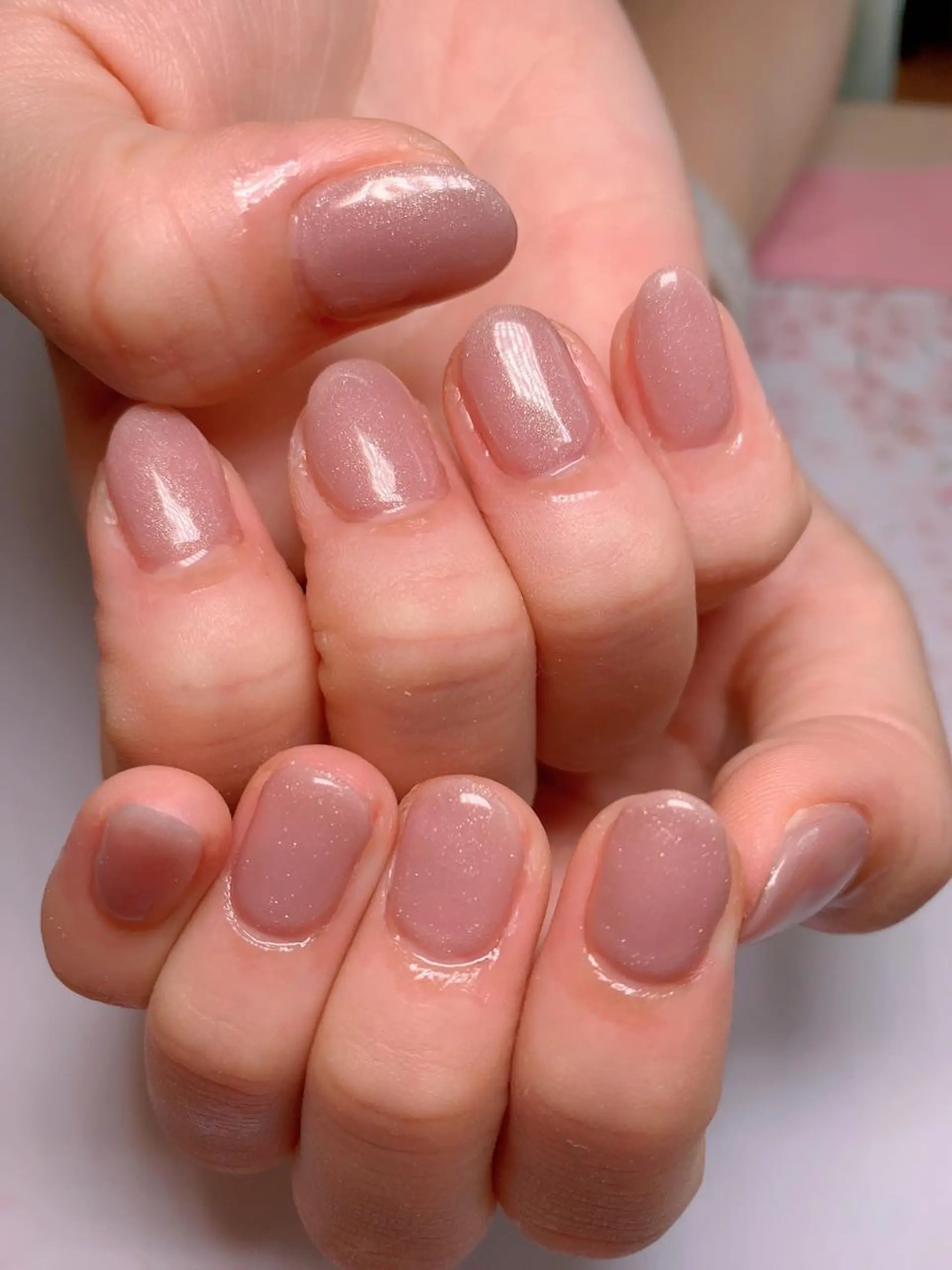 ネイル ワンカラーネイル miu miuのネイルデザイン