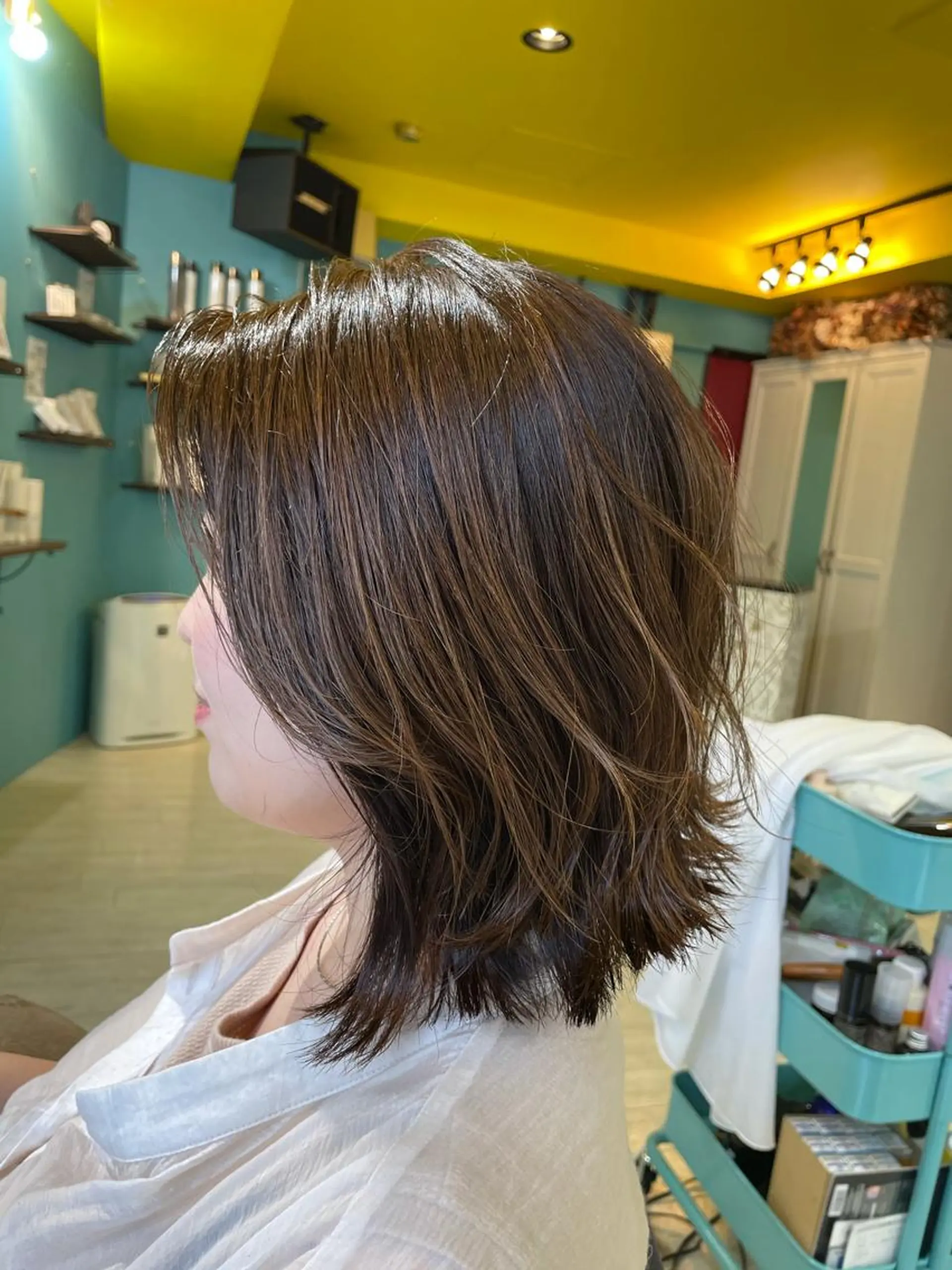 ミディアム 末石 智のヘアスタイル