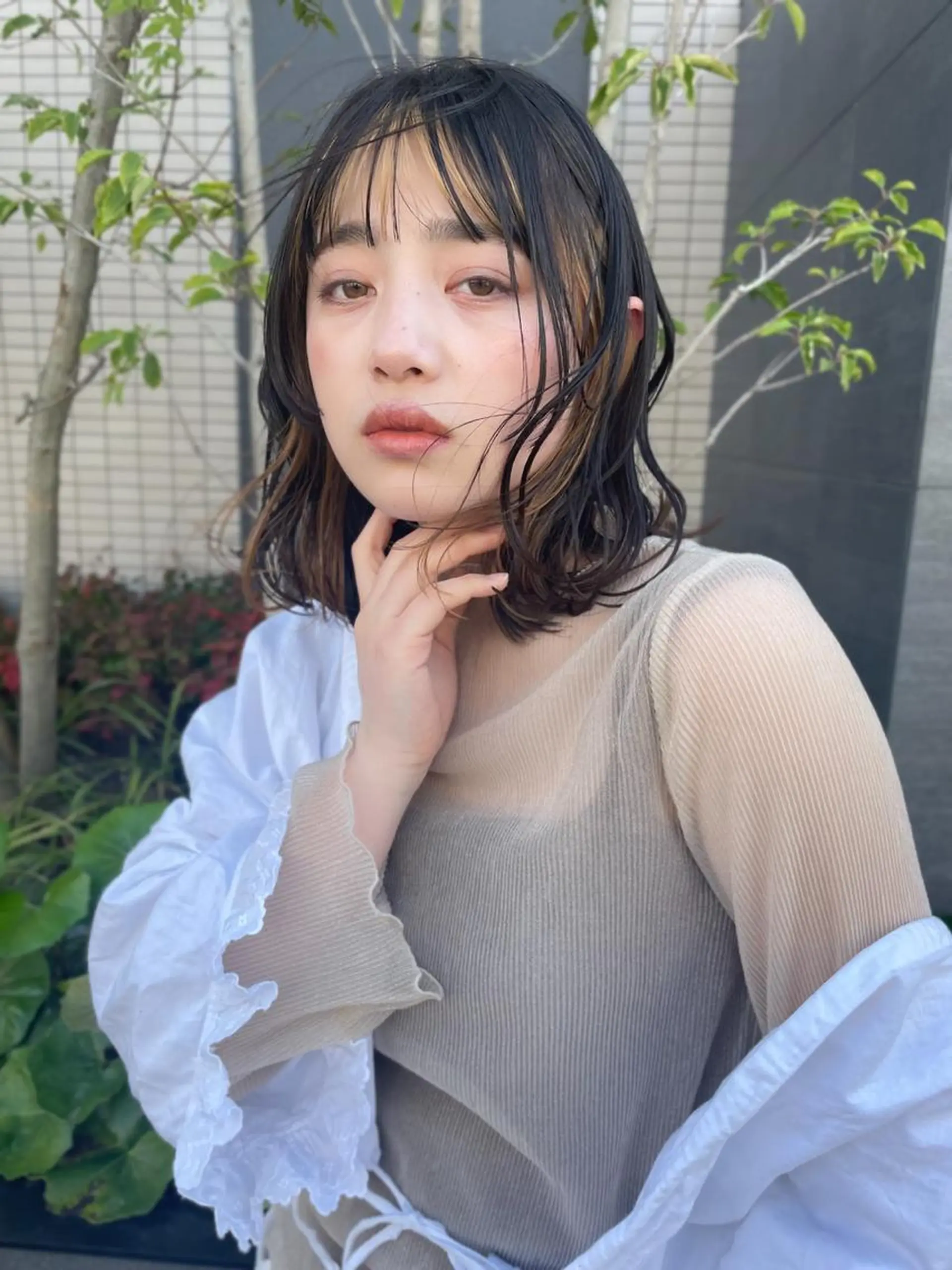 ミディアム カラー レイヤー/高橋 みく /池下/千種のヘアスタイル