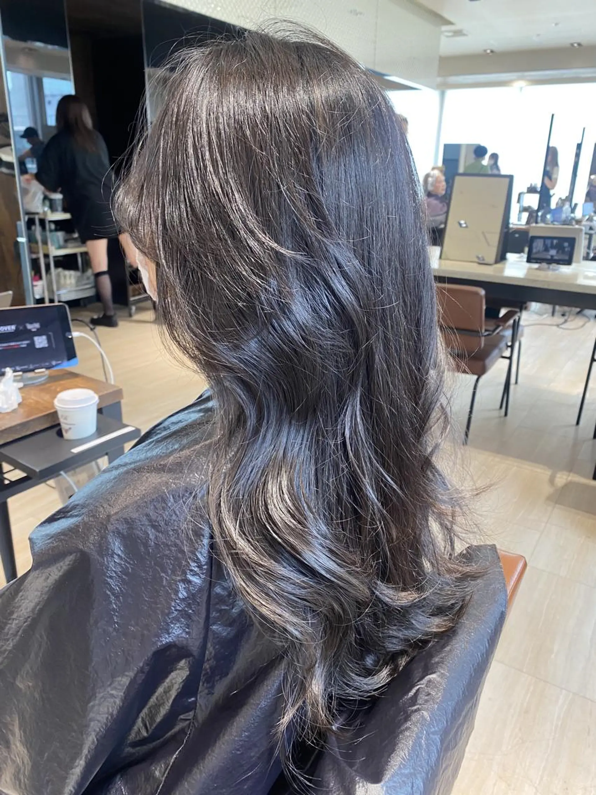 セミロング カラー グレージュ レイヤーカット 似合わせカット 🍼顔周りカット/ レイヤー/小川華奈のヘアスタイル