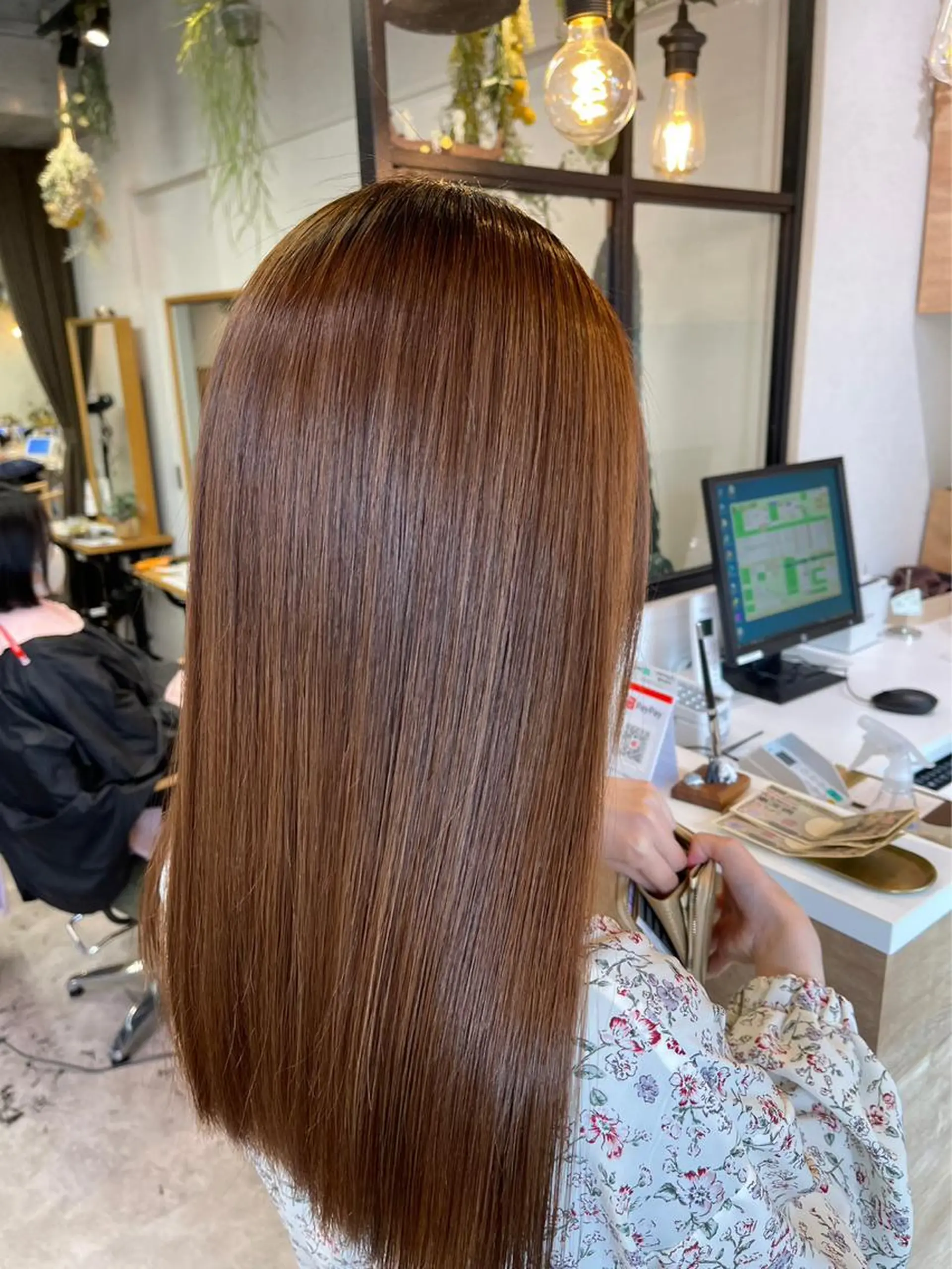 ロング カラー 髪質改善/縮毛矯正/ 艶カラー/ヘッドスパのヘアスタイル