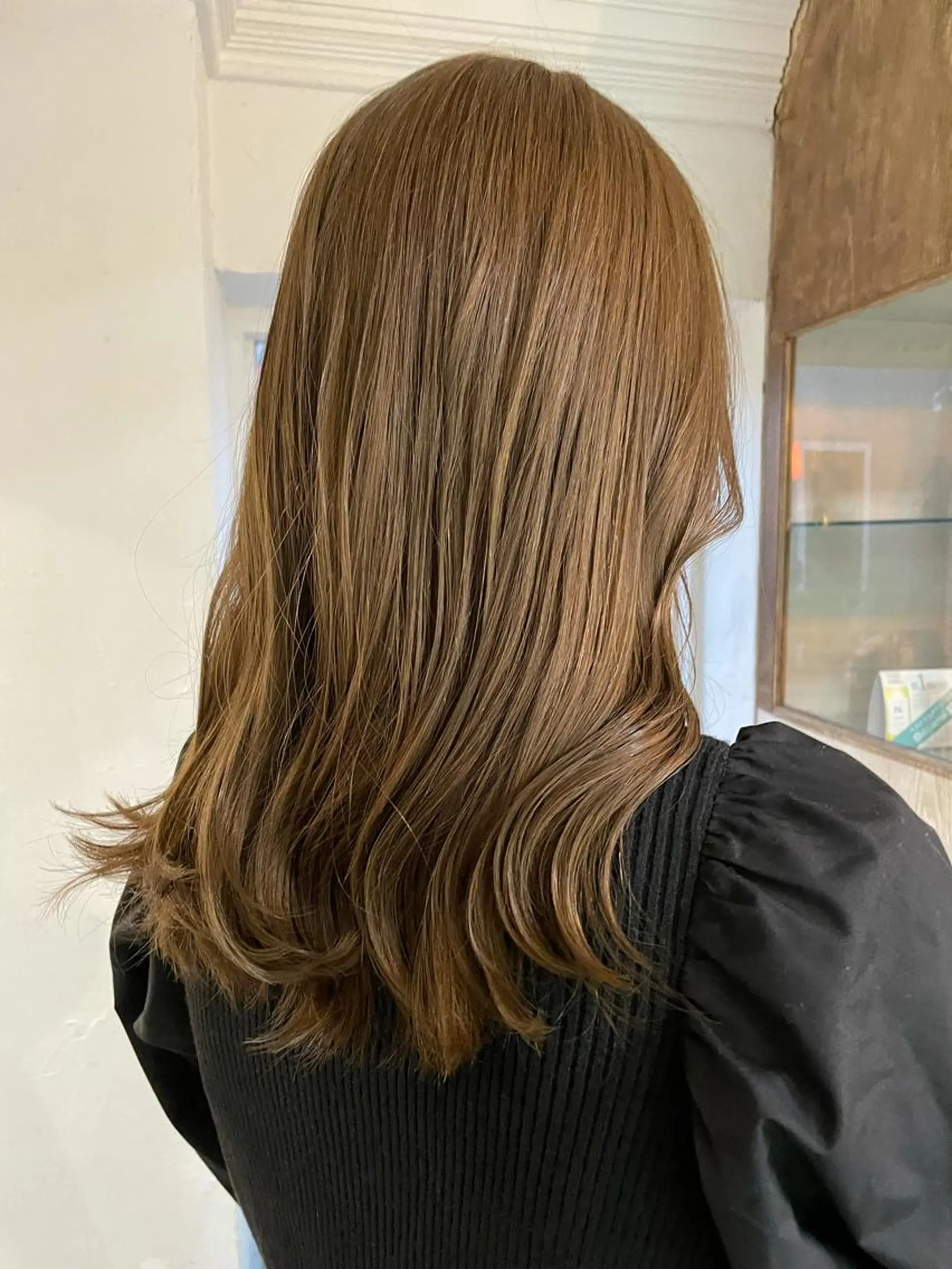 ロング カラー カット ヘアカラー トリートメント 平 ちひろのヘアスタイル