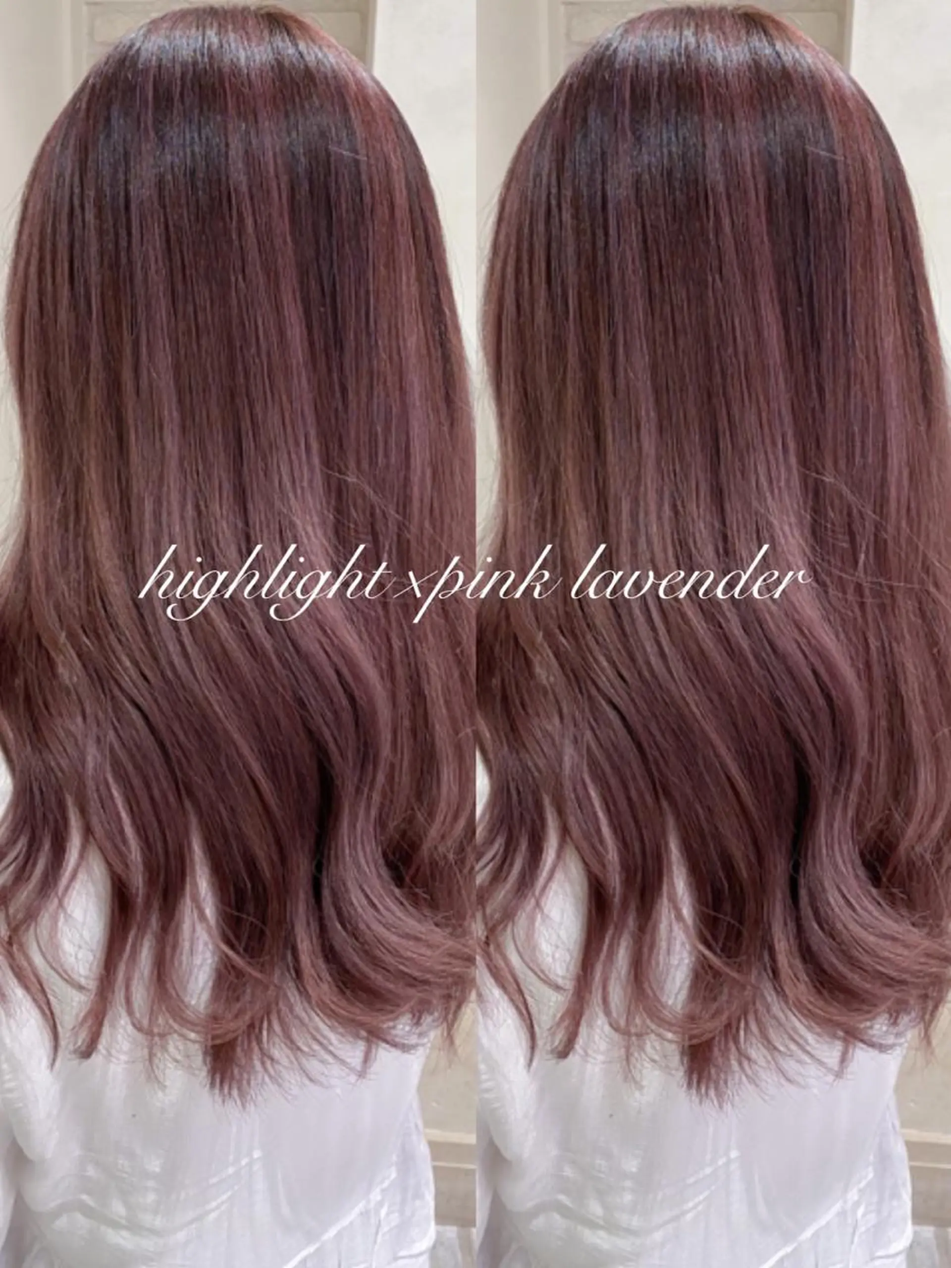 セミロング カラー ブリーチ ラベンダーカラー ラベンダーピンク ピンクカラー 横浜🍒ルーツカラー エクステ／RIEのヘアスタイル