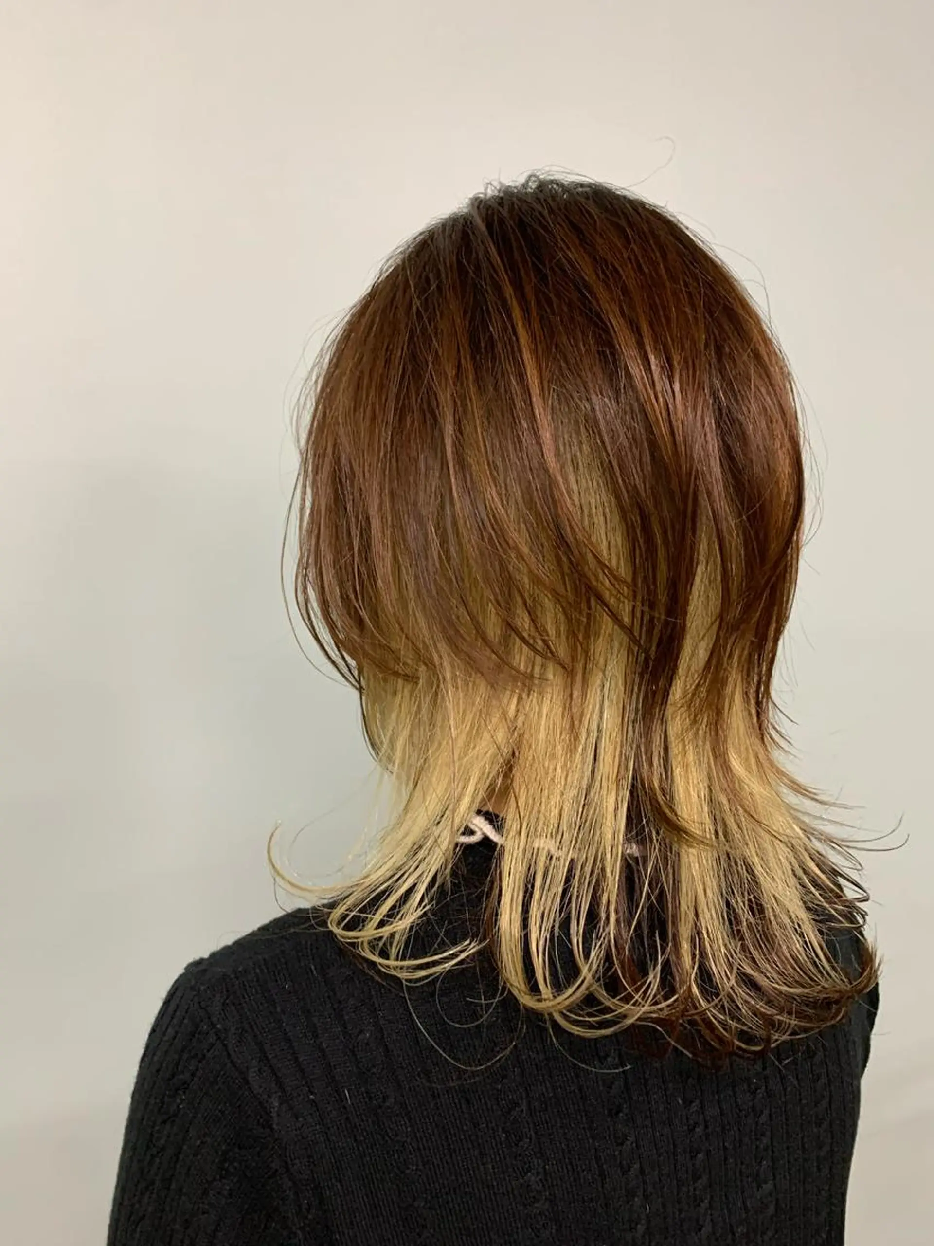 セミロング ウルフカット 笠原 敦司のヘアスタイル
