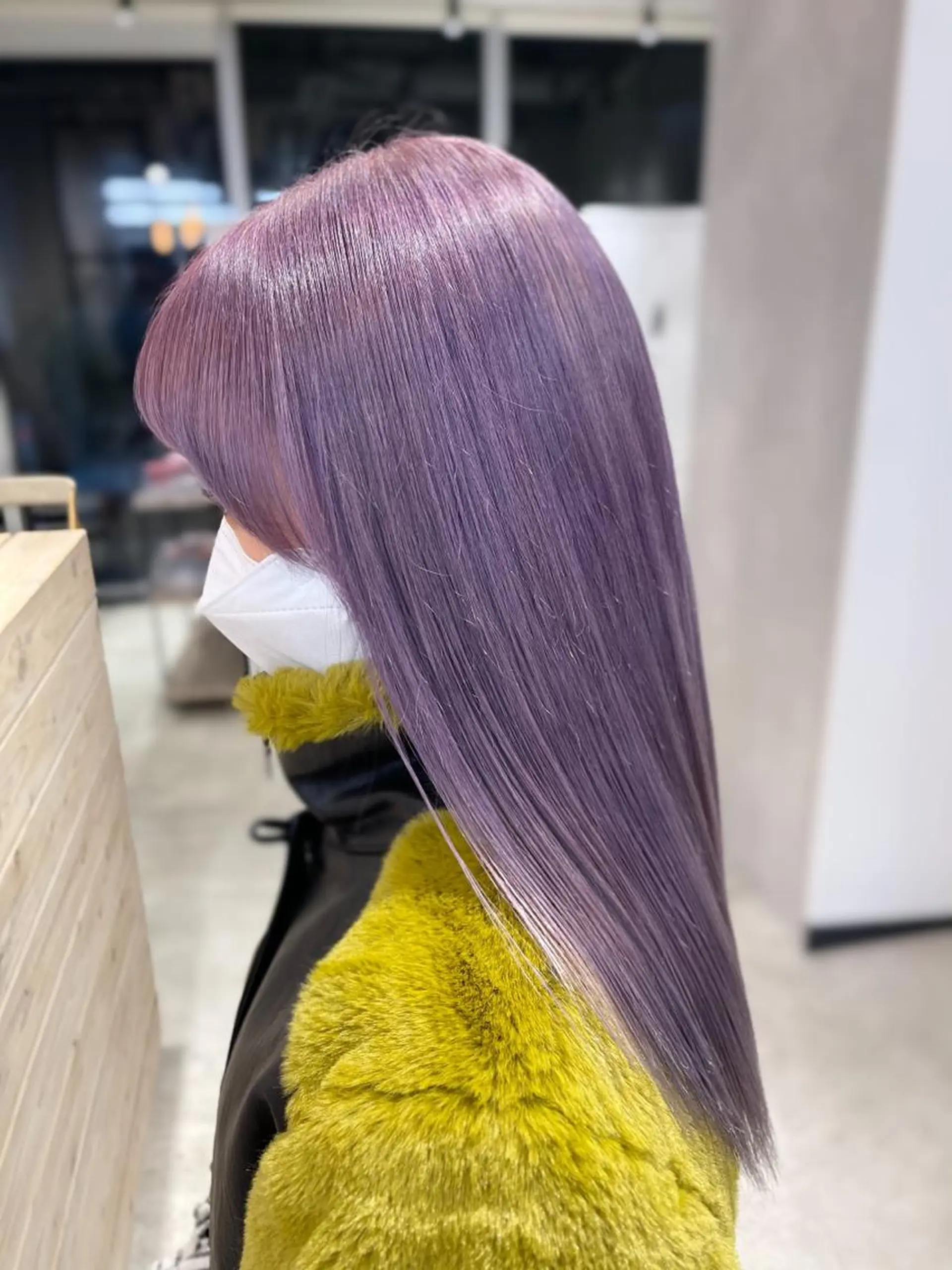 ロング カラー ハイトーン×レイヤー ／遠藤将太のヘアスタイル