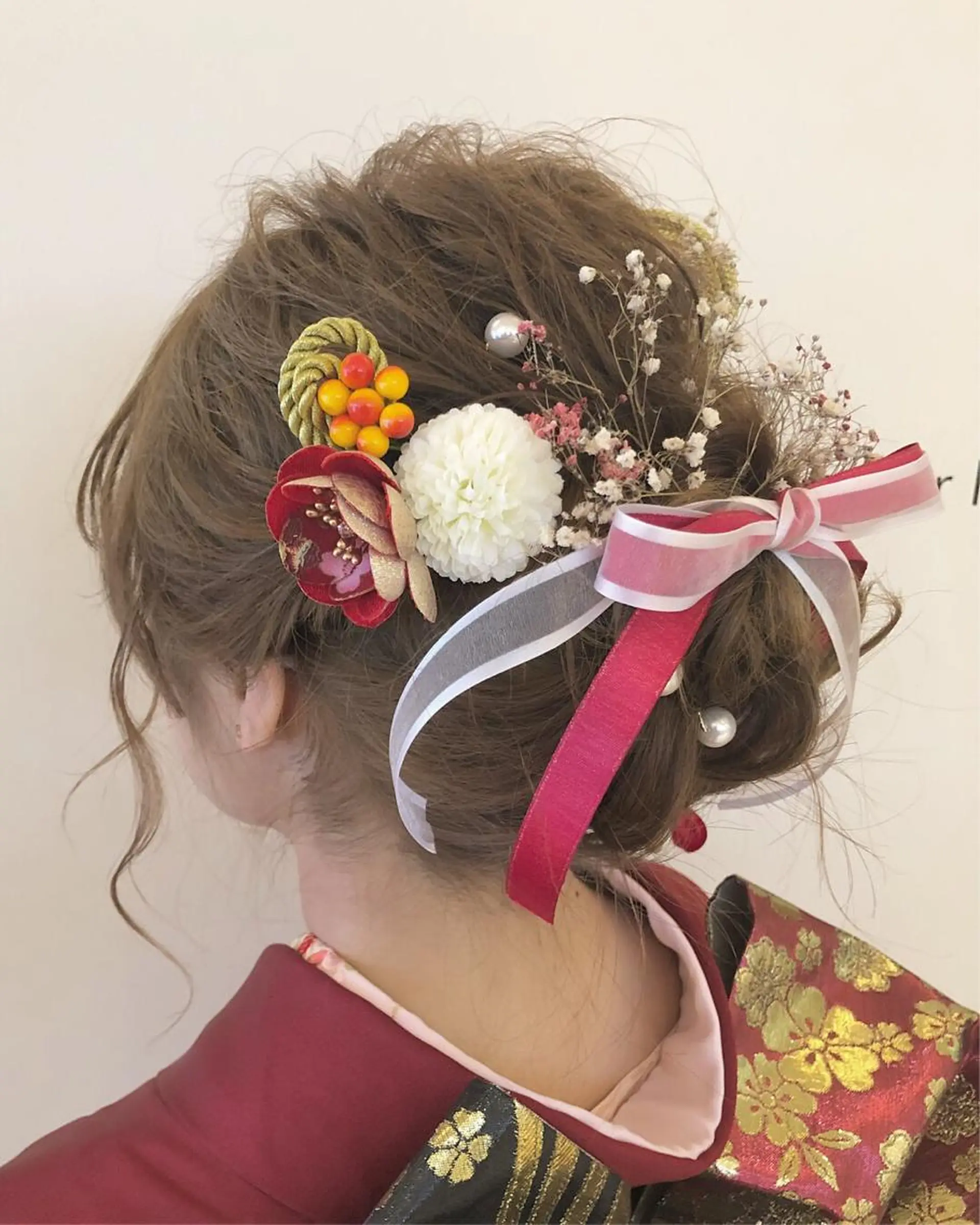 ヘアアレンジ 成人式 透明感カラー🍃 レイヤースタイル✨葵のヘアスタイル