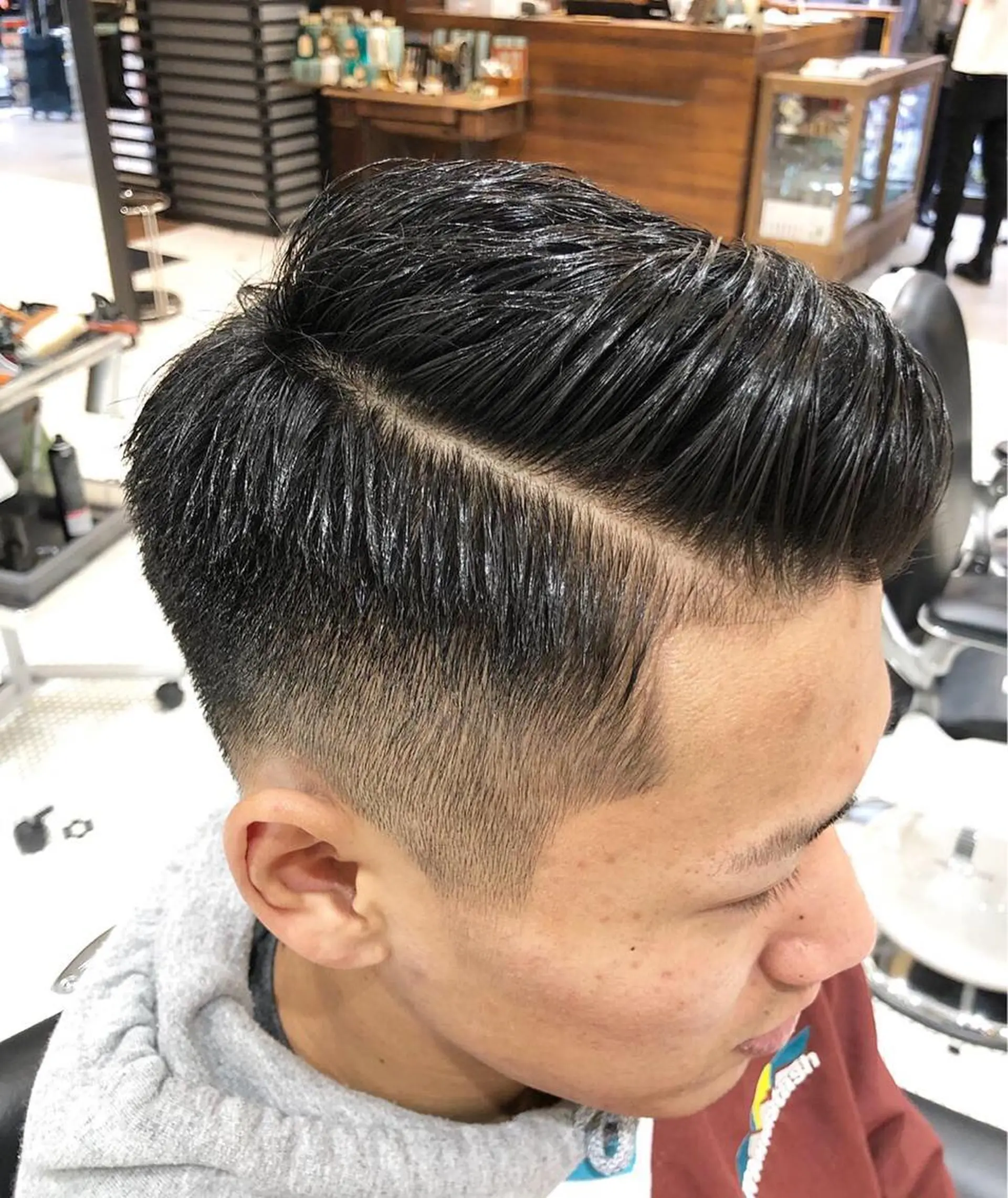 ショート パーマ メンズ カット無料/髪質改善 髪質根本改善/艶髪のヘアスタイル