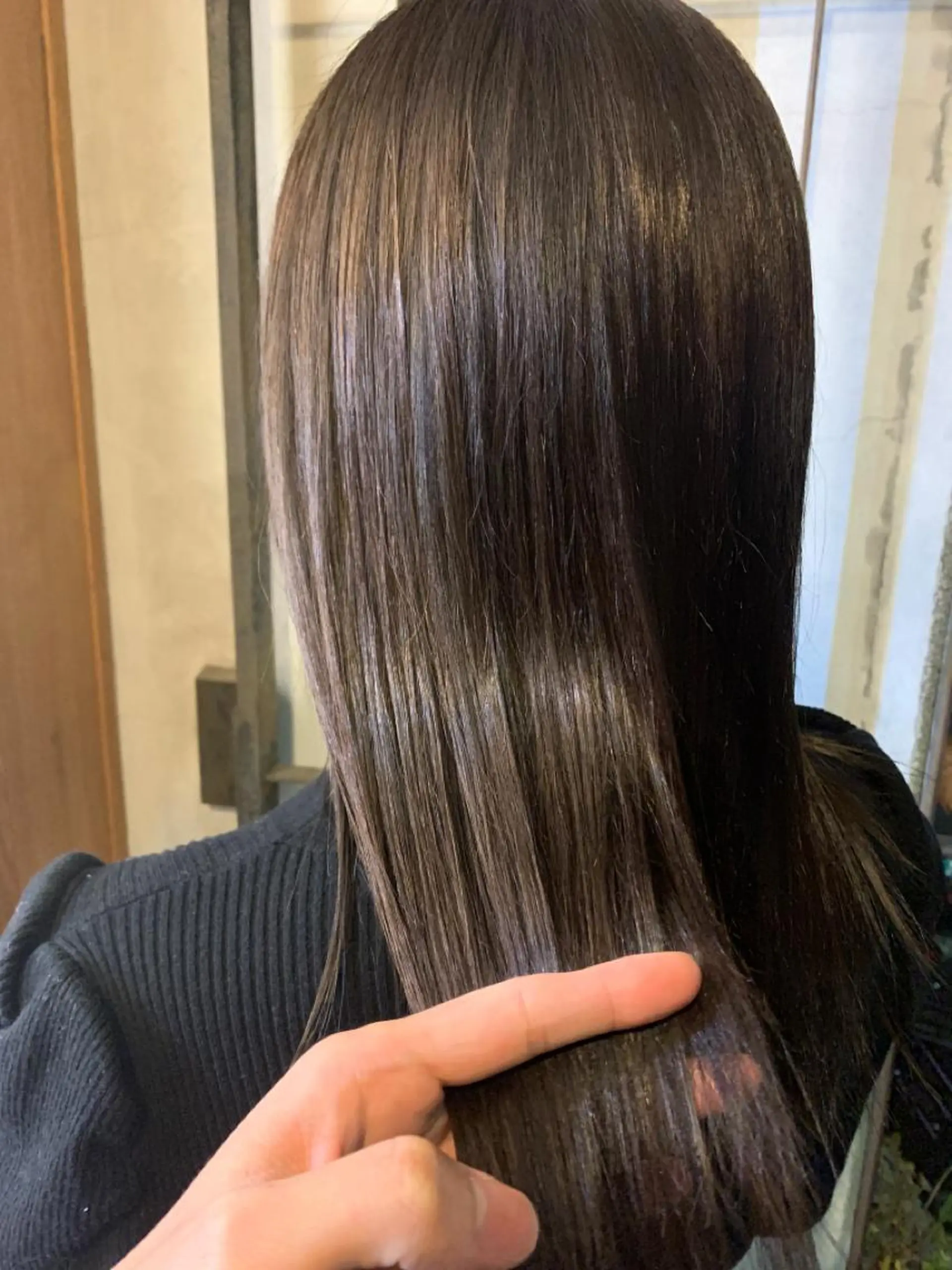 ロング 艶髪color💎髪 質改善ストレート大吉のヘアスタイル