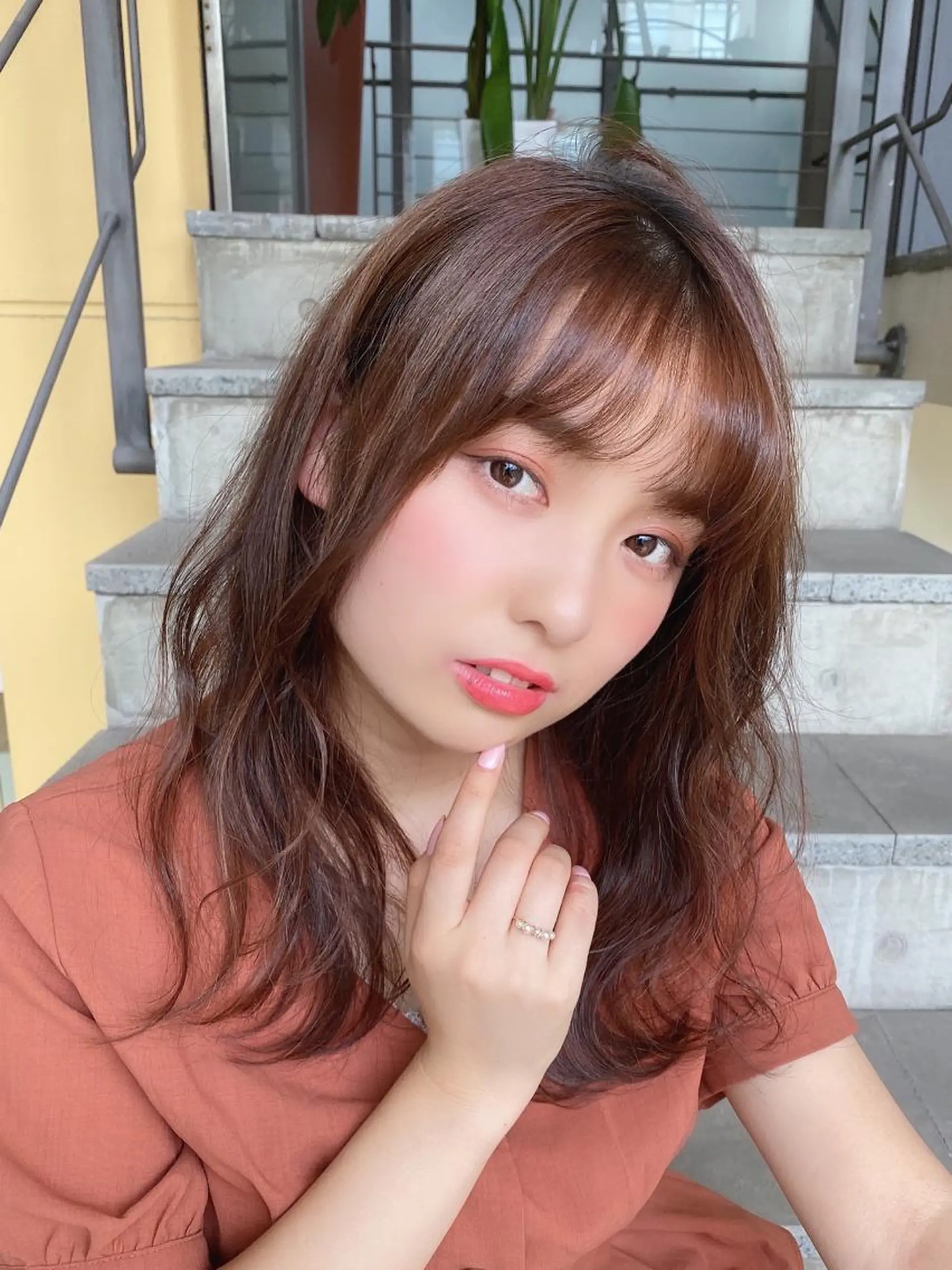 セミロング カット ヘアカラー トリートメント 🌟モテ髪ショート 🌟店長 津賀涼のヘアスタイル