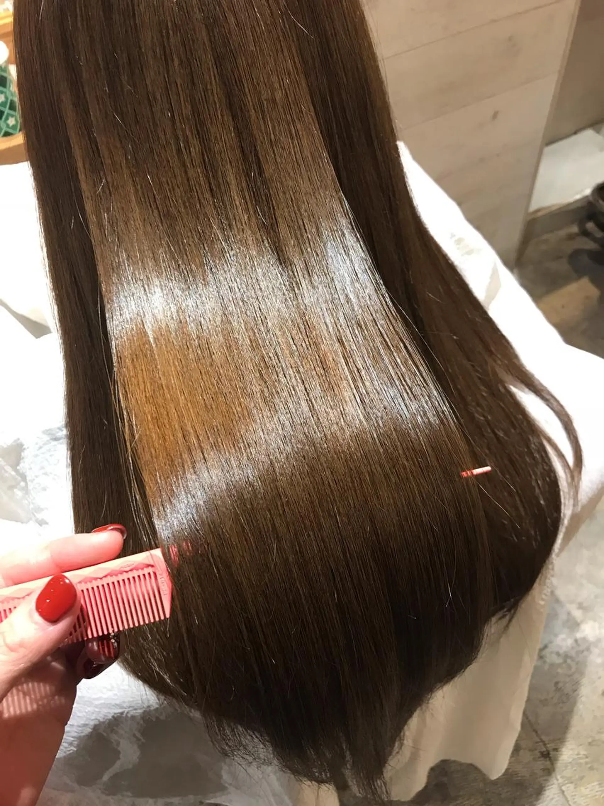 ロング カラー 髪質改善×矯正🫧 韓国ヘアasamiのヘアスタイル