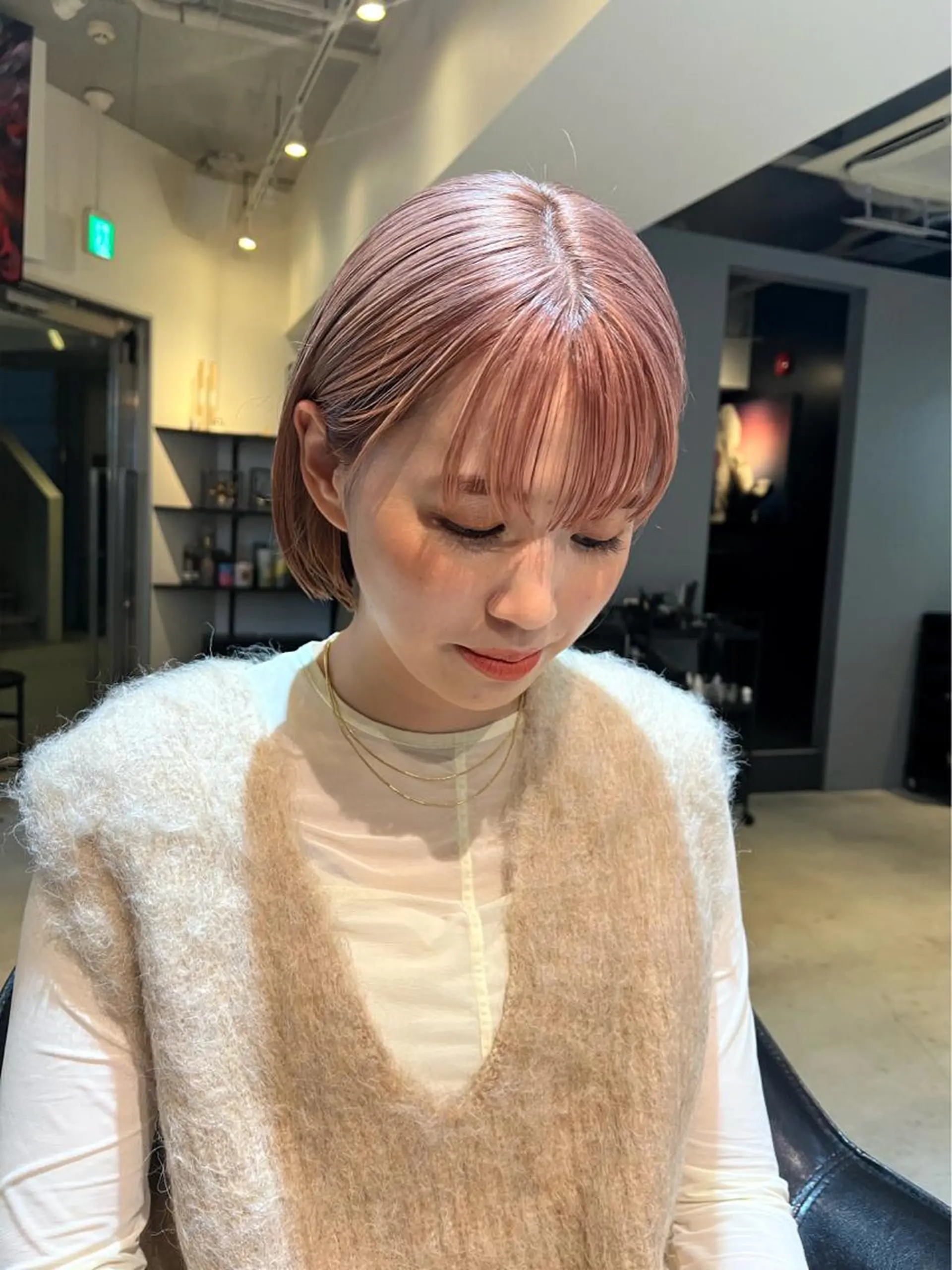 セミロング カラー カット ヘアカラー トリートメント トレンドと似合わせ/ マンツーマン/西上楓のヘアスタイル