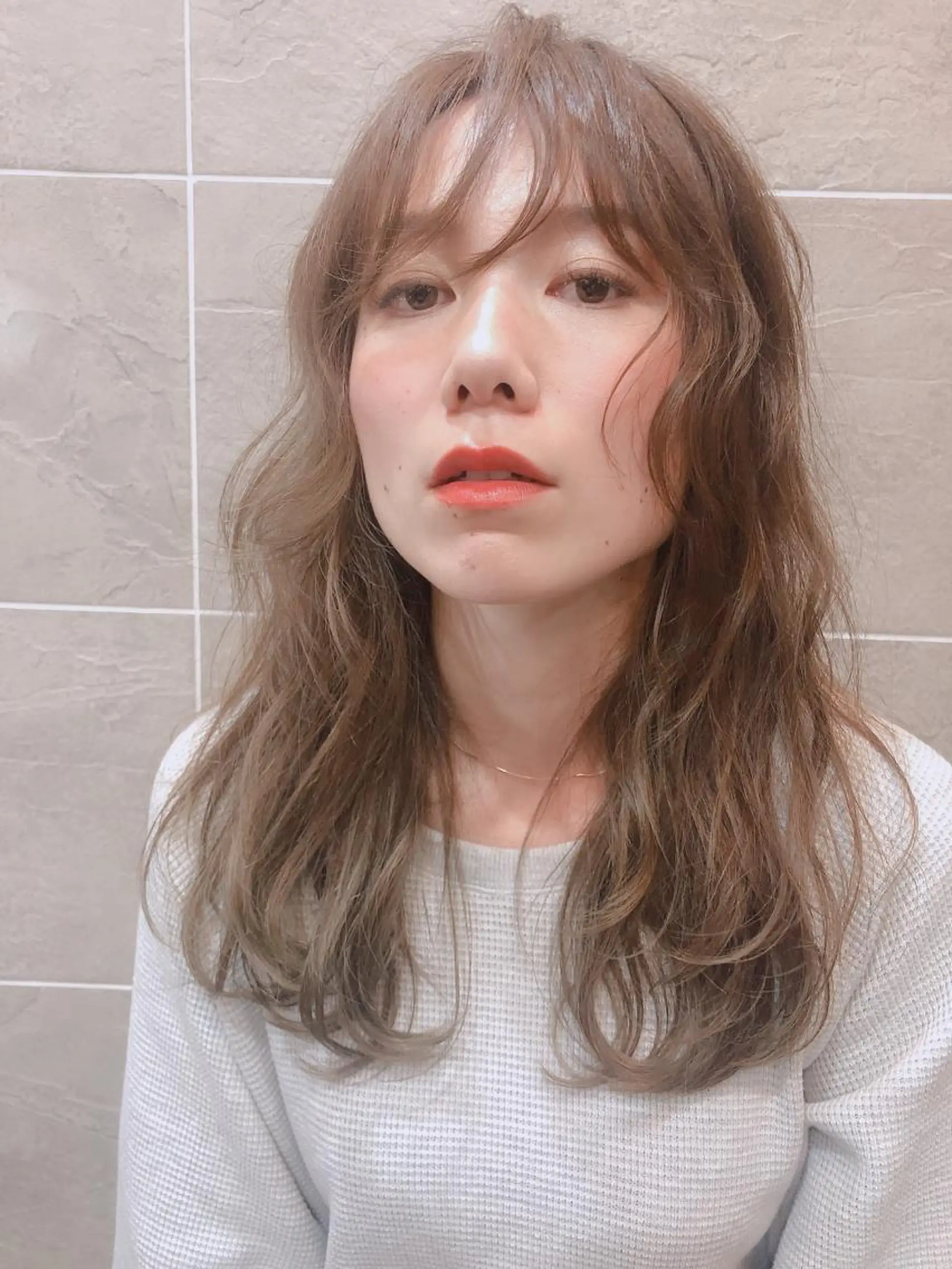 ミディアム 外国人風カラー ヤマダ ショウコのヘアスタイル
