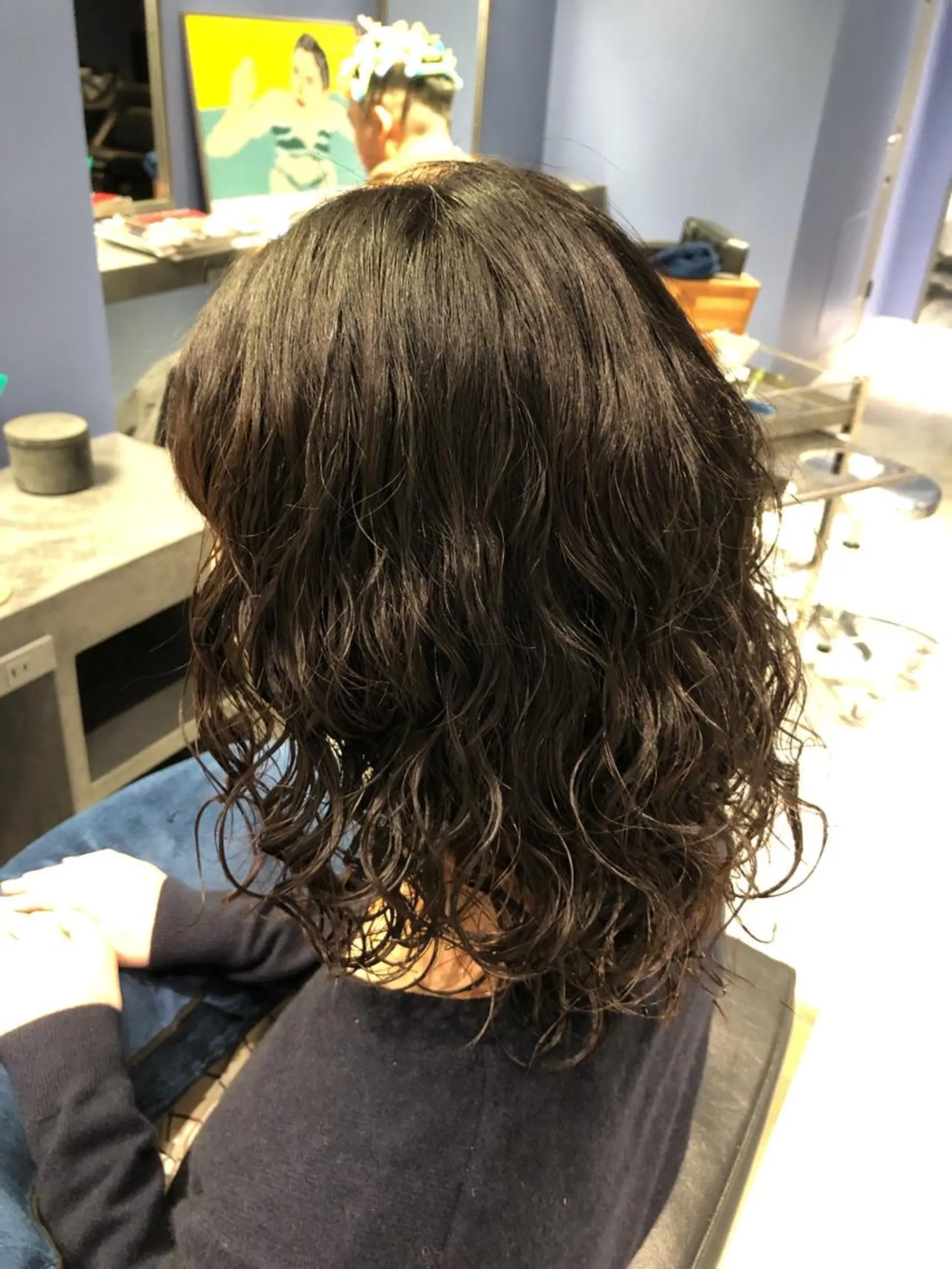 セミロング パーマ セミロングパーマ デジタルパーマ カット パーマ トリートメント ブリーチ縮毛矯正/ デサキ ショウヘイのヘアスタイル