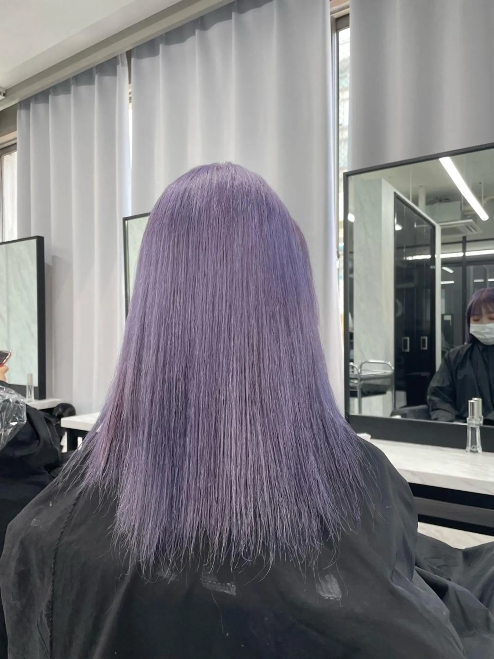 ロング カラー ブルーカラー ブルーラベンダー ダブルカラー ラベンダーカラー ヘアカラー トリートメント Wehlen所属・wehlen_ keisukeのヘアスタイル