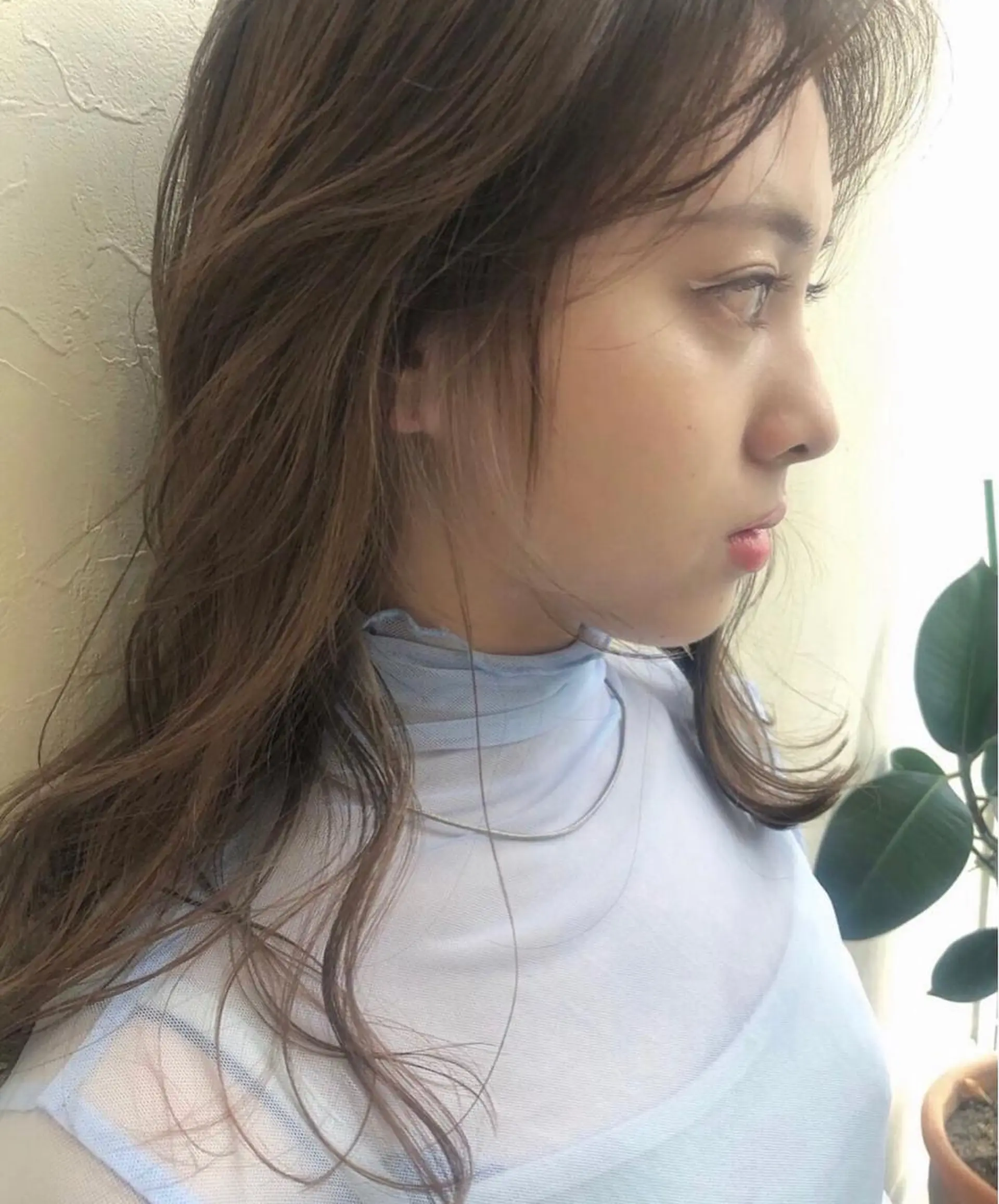 セミロング カラー nakahara madokaのヘアスタイル