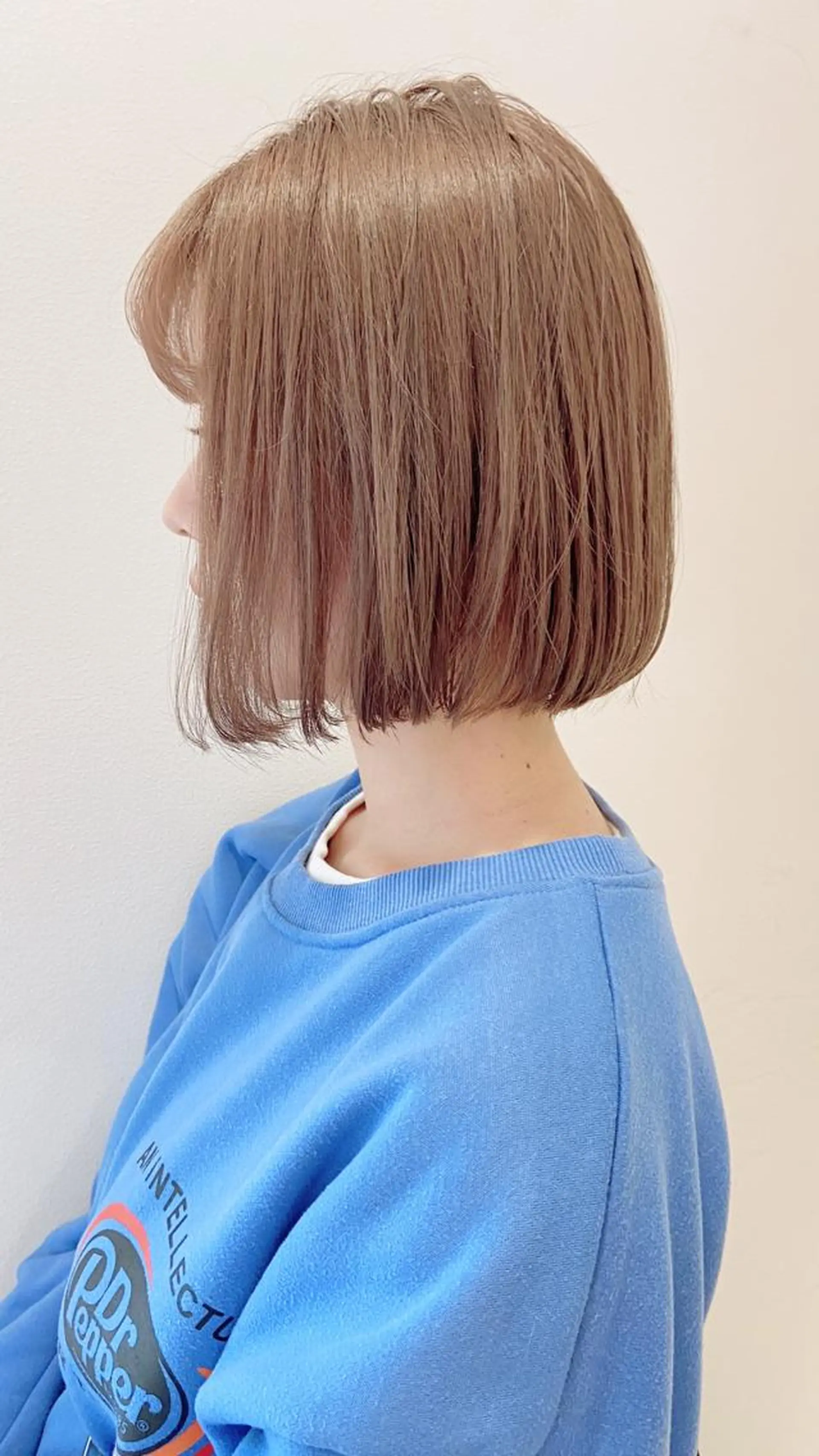 ショート カラー ヘアアレンジ ベージュカラー ミルクティーベージュ 天神レイヤーカット No.1💖マユカのヘアスタイル