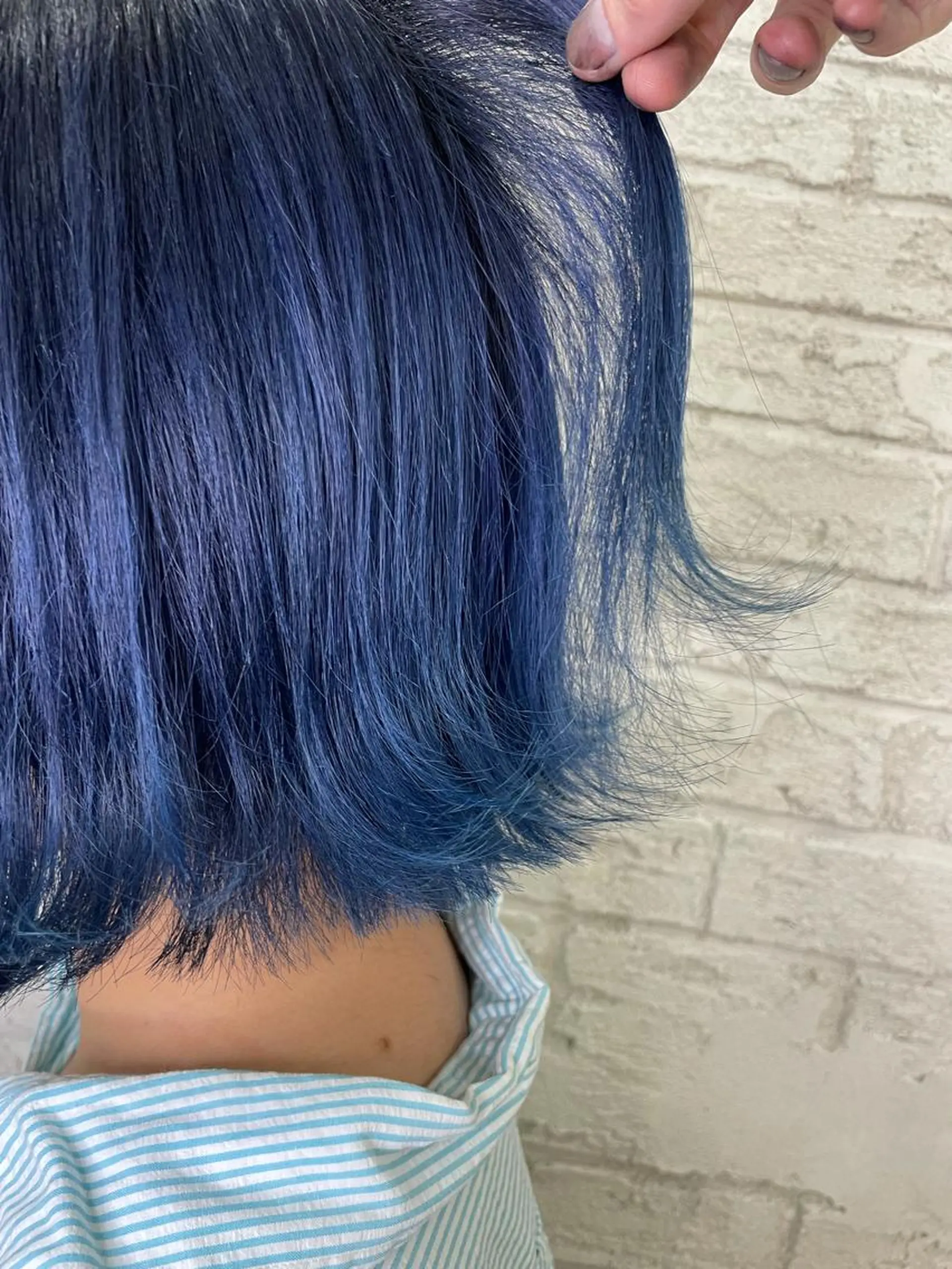 ショート カラー ブルーカラー ダブルカラー イルミナカラー ブリーチ特化 ハイトーンRYOYAのヘアスタイル