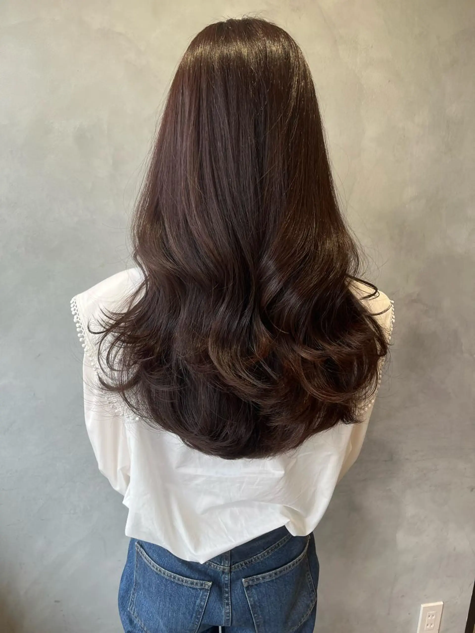 セミロング 奥田 蓮のヘアスタイル