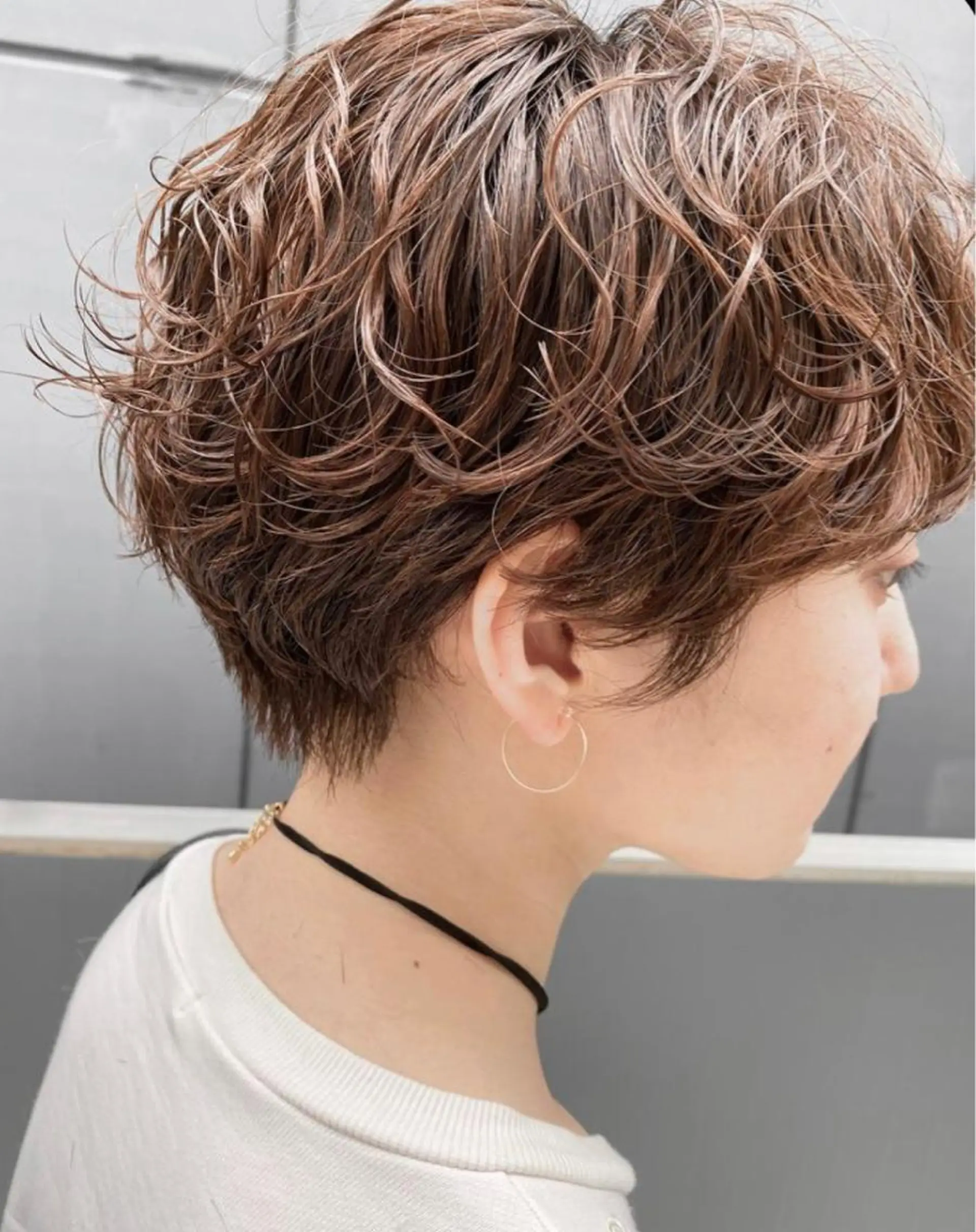 ショート パーマ カット パーマ 美髪大人hair |  土井のヘアスタイル