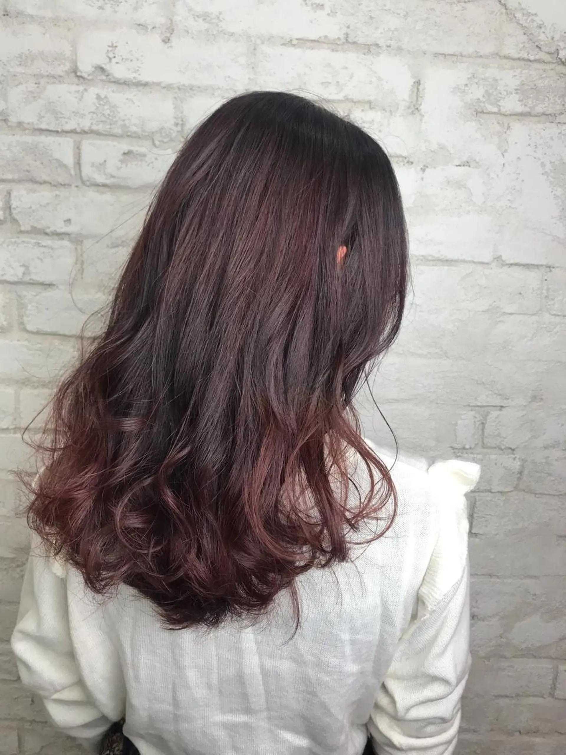 セミロング 韓国ヘア✨グレージュ カラーasamiのヘアスタイル