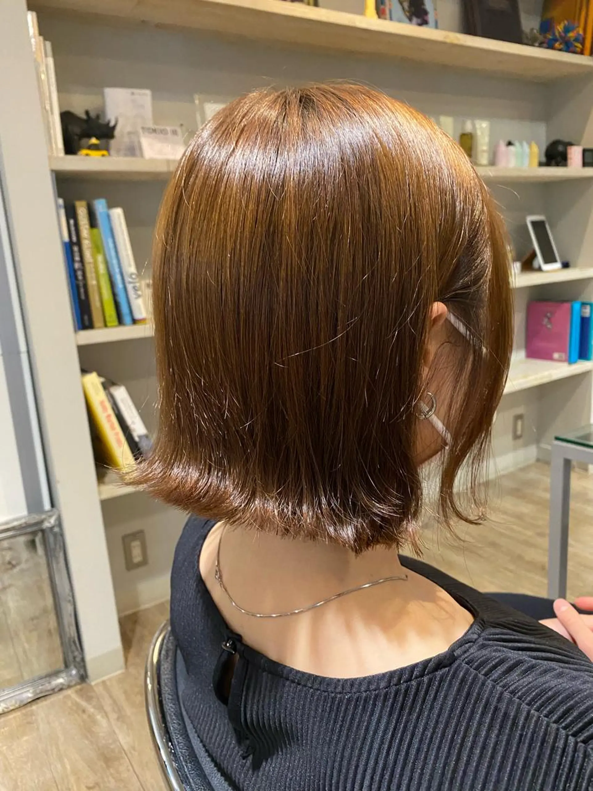 ミディアム カラー 外ハネヘア カット ヘアカラー トリートメント アレンジ指名 no.1✨ｈａｋｏのヘアスタイル
