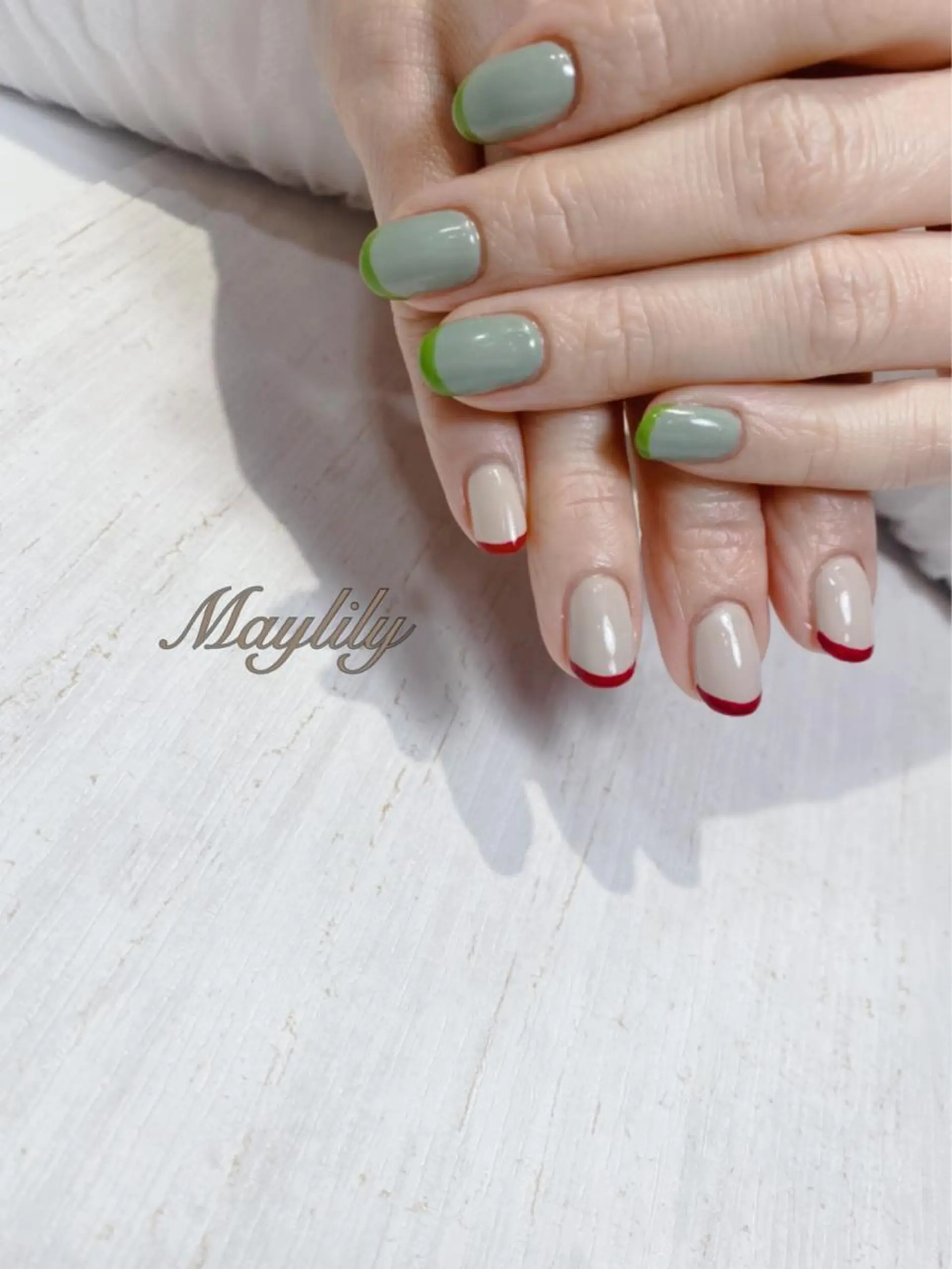 ネイル フレンチネイル ハンドネイル Nail care salon Maylily所属・Nail salon Maylilyのネイルデザイン