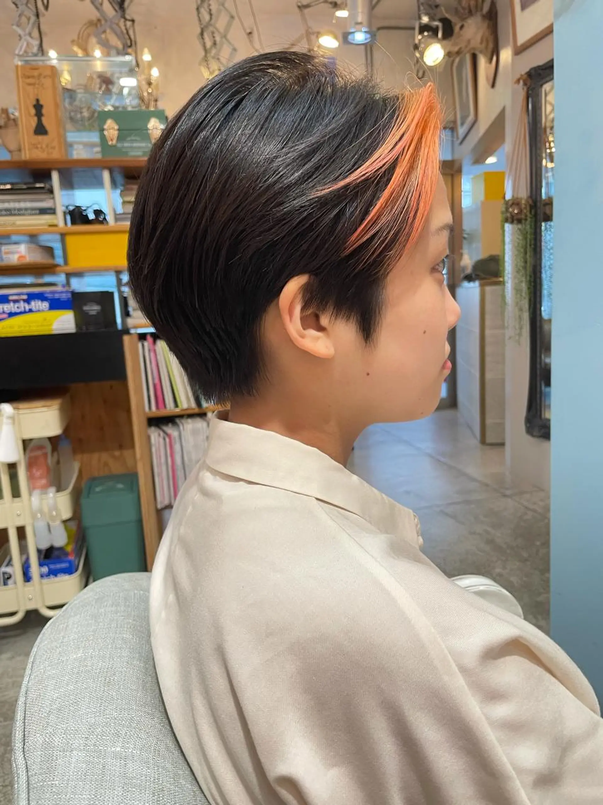 ショート カラー ハンサムショート ミストバング  フェイスフレーミング ショートヘア カット ヘアカラー トリートメント ショートボブ髪質改善 縮毛矯正のプロ山道潤のヘアスタイル