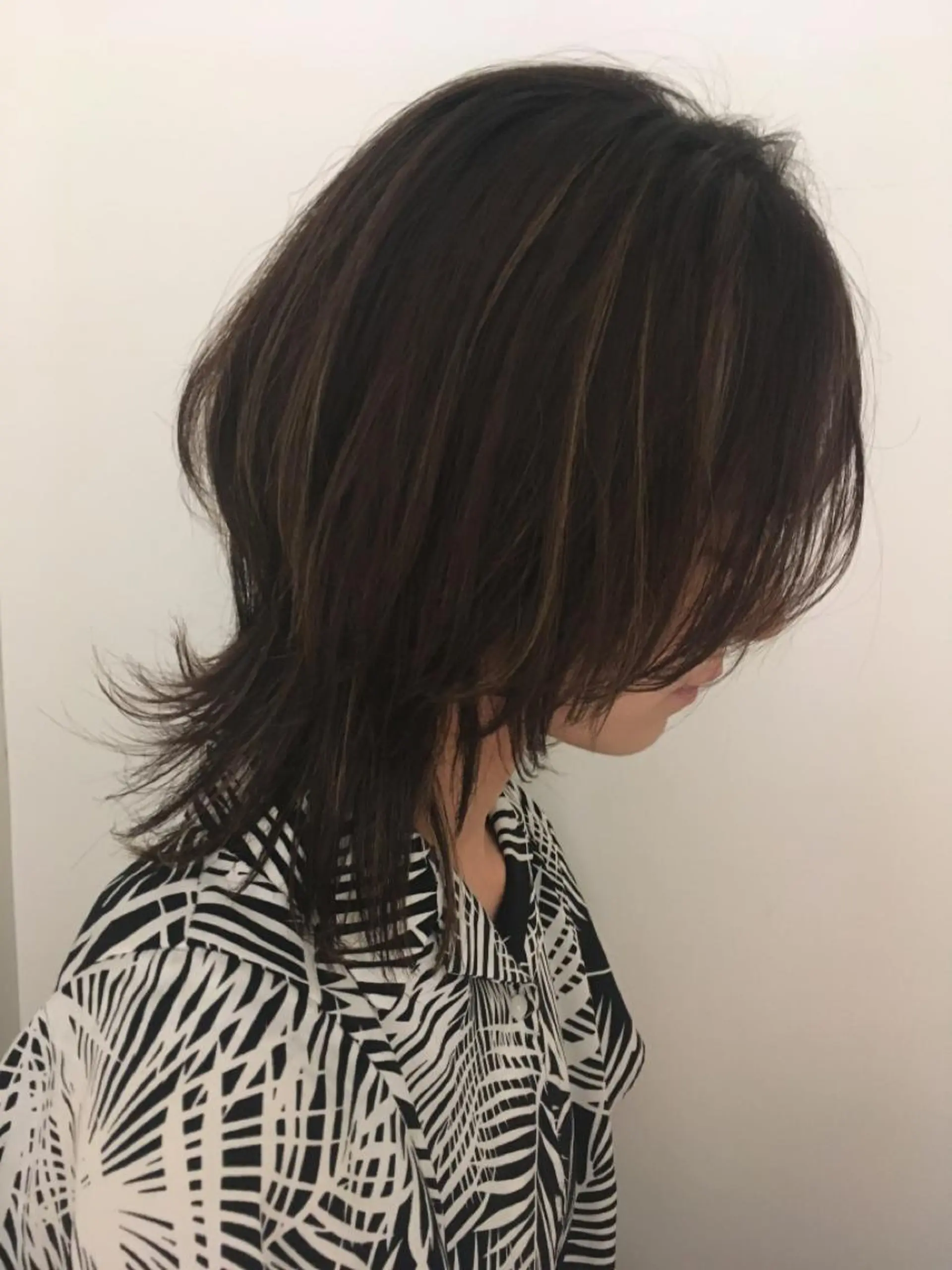 ミディアム カラー 坂上 岳のヘアスタイル