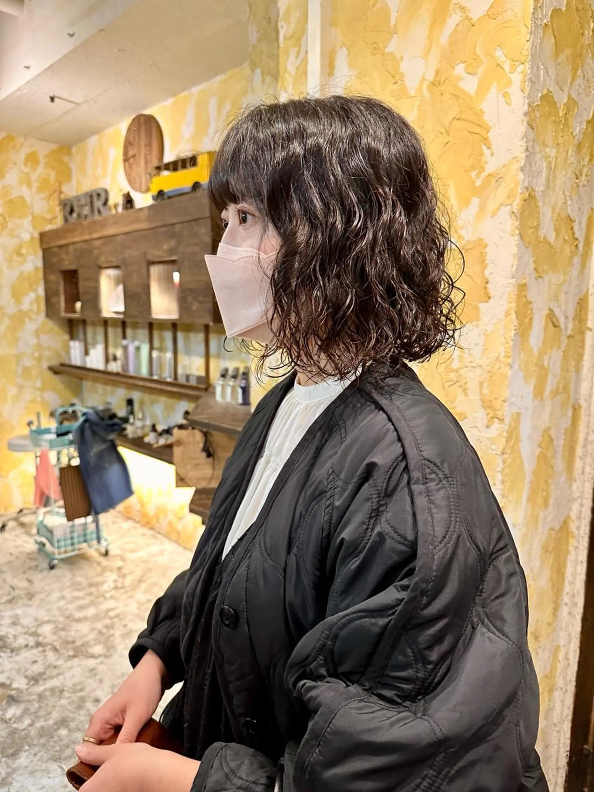 ショート パーマ ショートボブ ボブ ショートヘア カット パーマ トリートメント ショート/ボブ /髪質改善/内山翔太のヘアスタイル