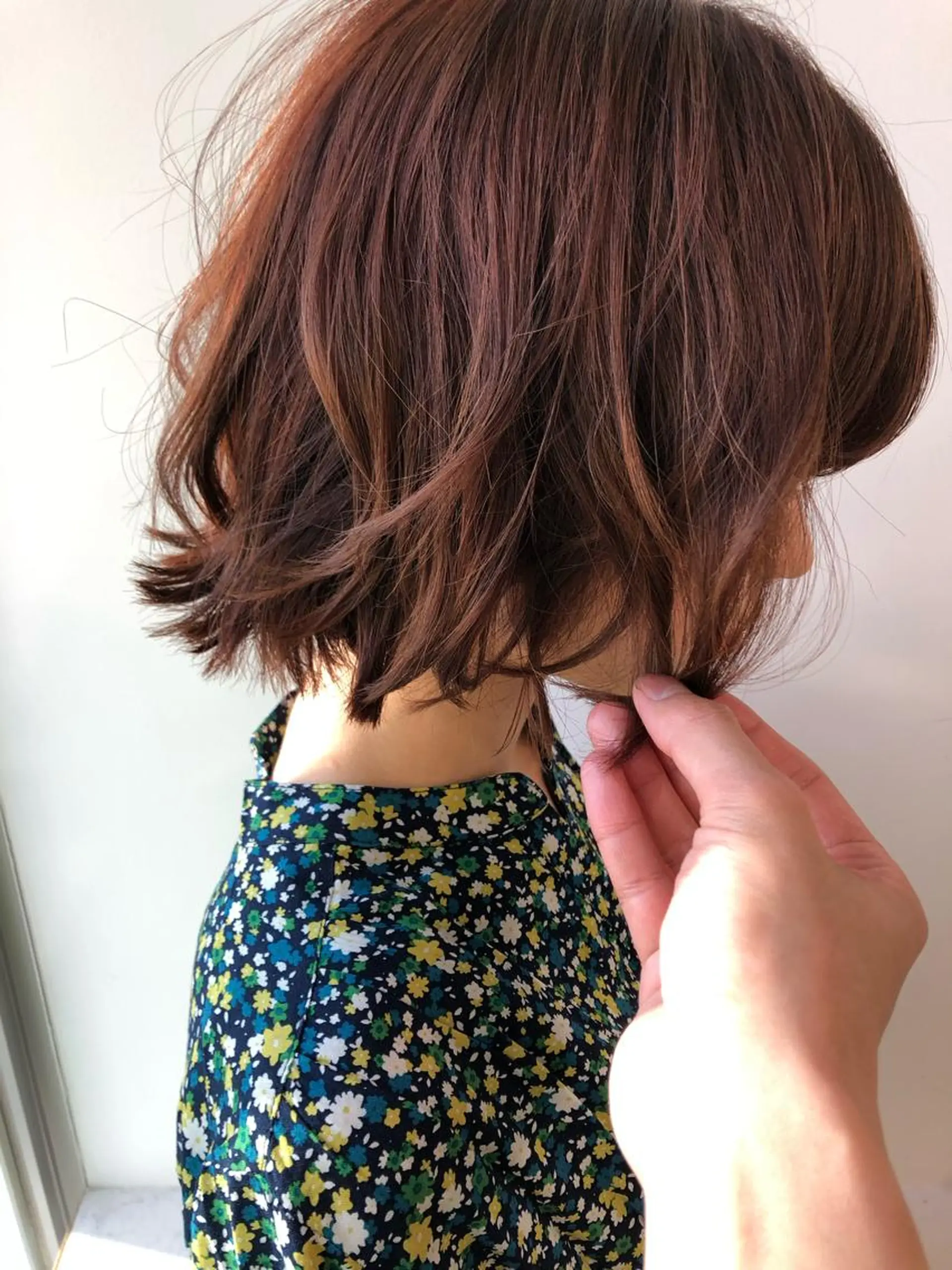 ミディアム カラー ミディアムパーマ 似合わせカット 徳本 駿太のヘアスタイル