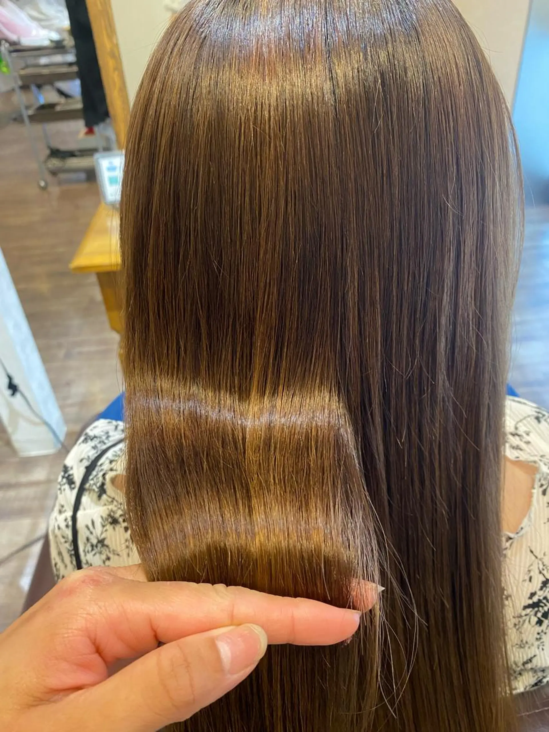 ロング 縮毛矯正 髪質改善/縮毛/小林 水葵のヘアスタイル