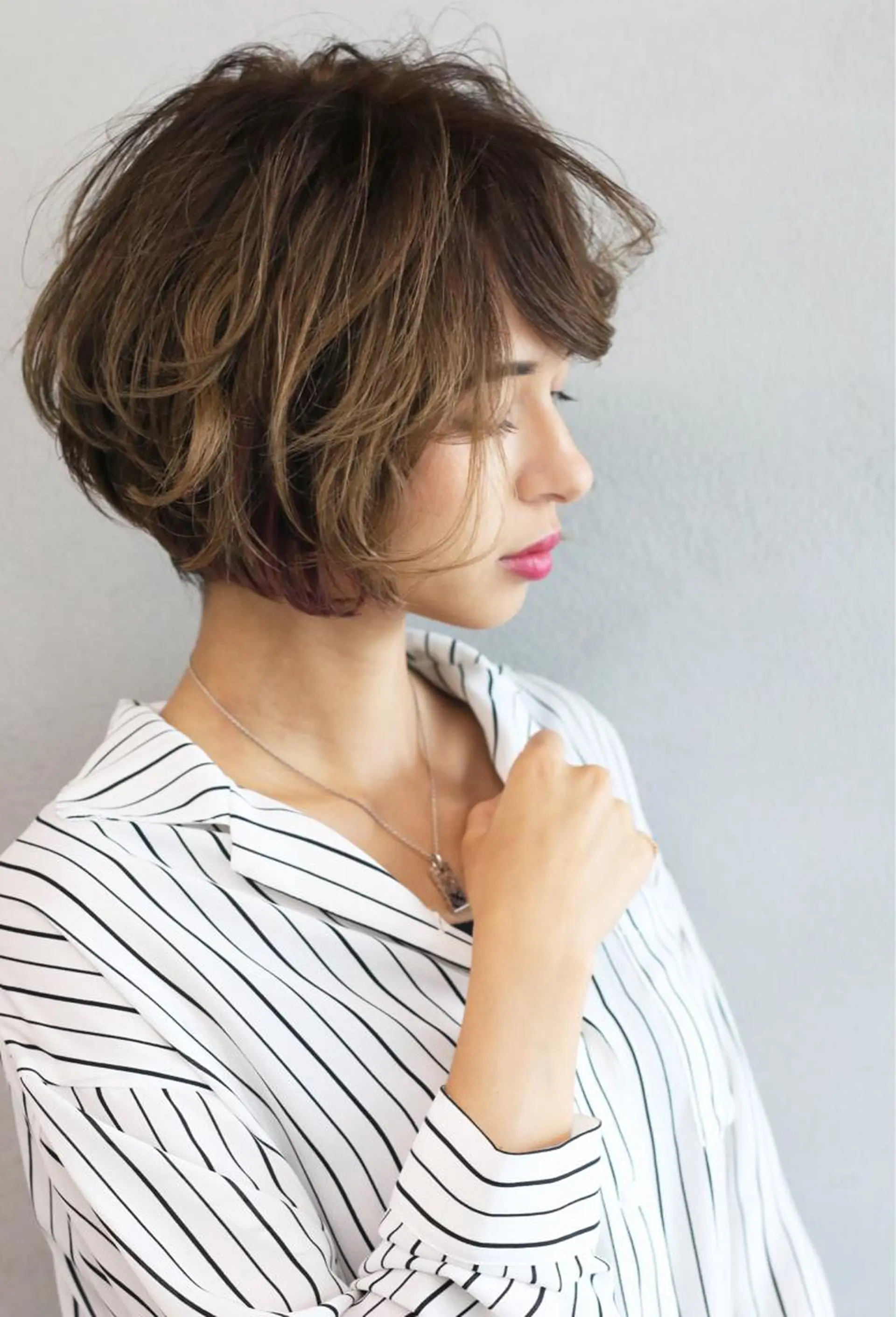 ショート カラー ショートボブ ボブ ショートヘア ショート/ボブ/ 白髪染め/メンズ葛西のヘアスタイル