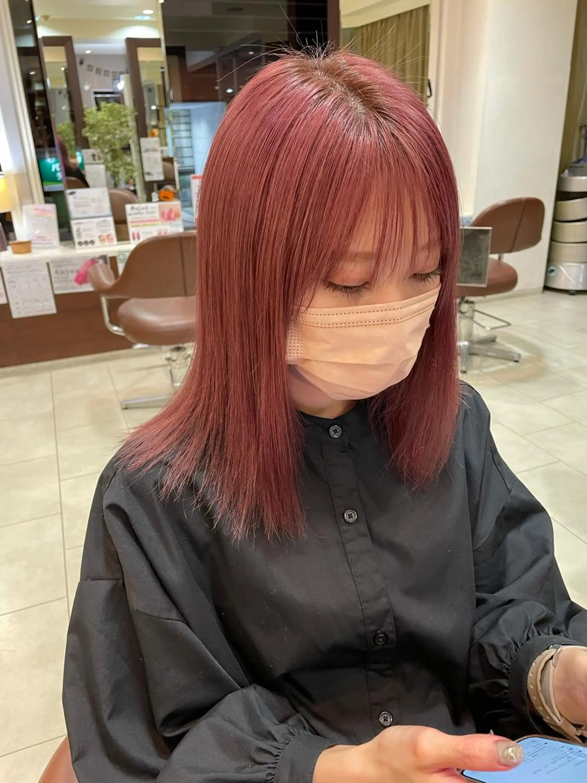 ミディアム 天王寺ハイトーン rinkaのヘアスタイル