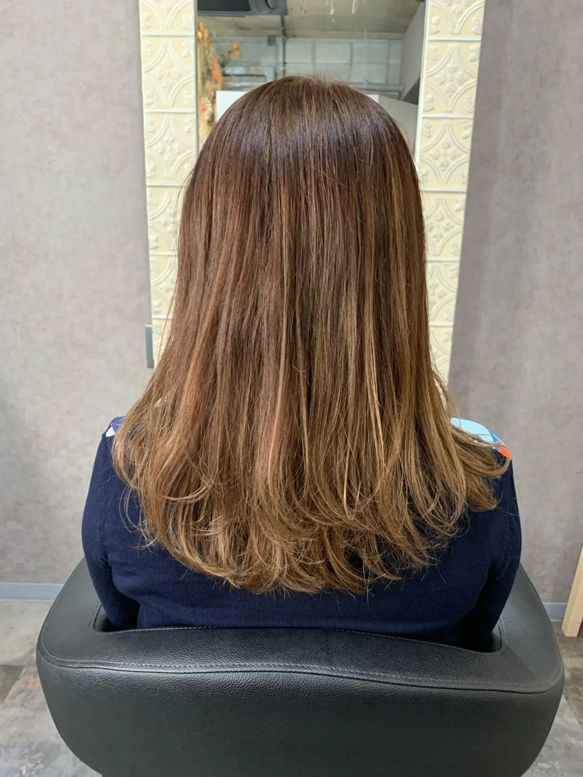 セミロング レイヤーカット giniro ホソミのヘアスタイル