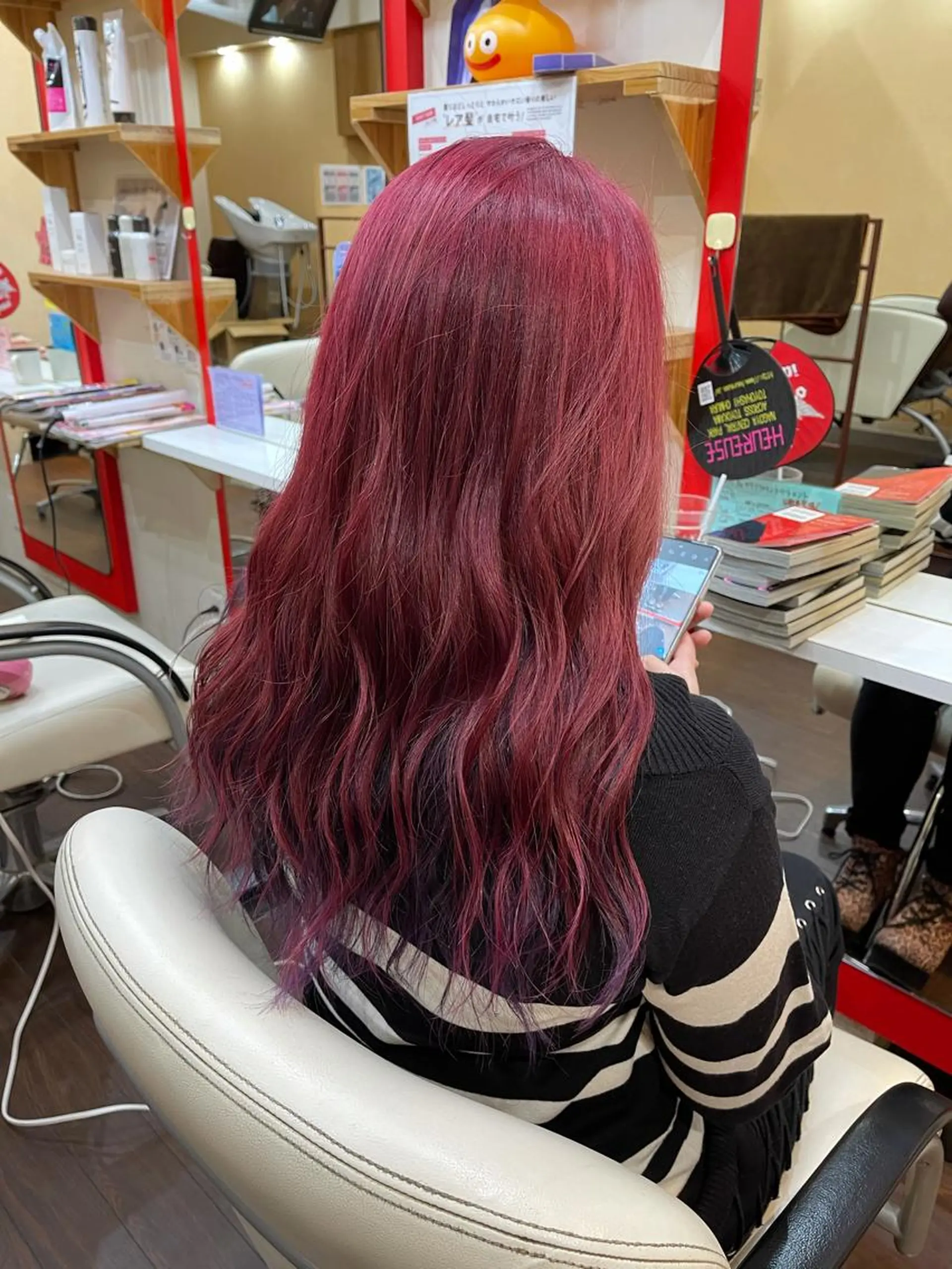 ロング ヘアカラー たけい ゆうきのヘアスタイル