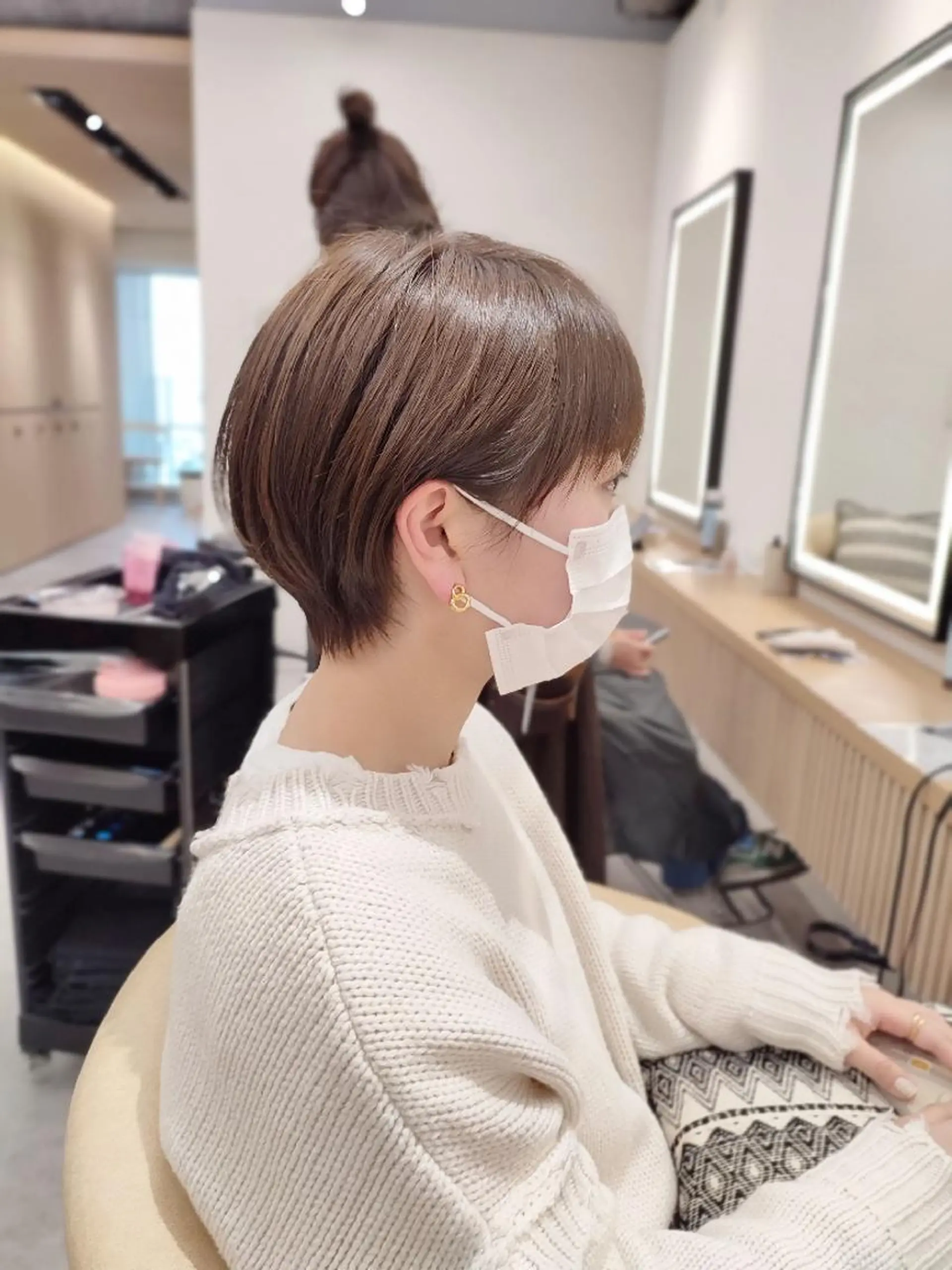 ショート ショートヘア 【似合わせ・レイヤー ・パーマ】海気のヘアスタイル